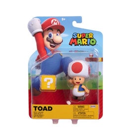 4" Super Mario Figure - Toad with Question Block
