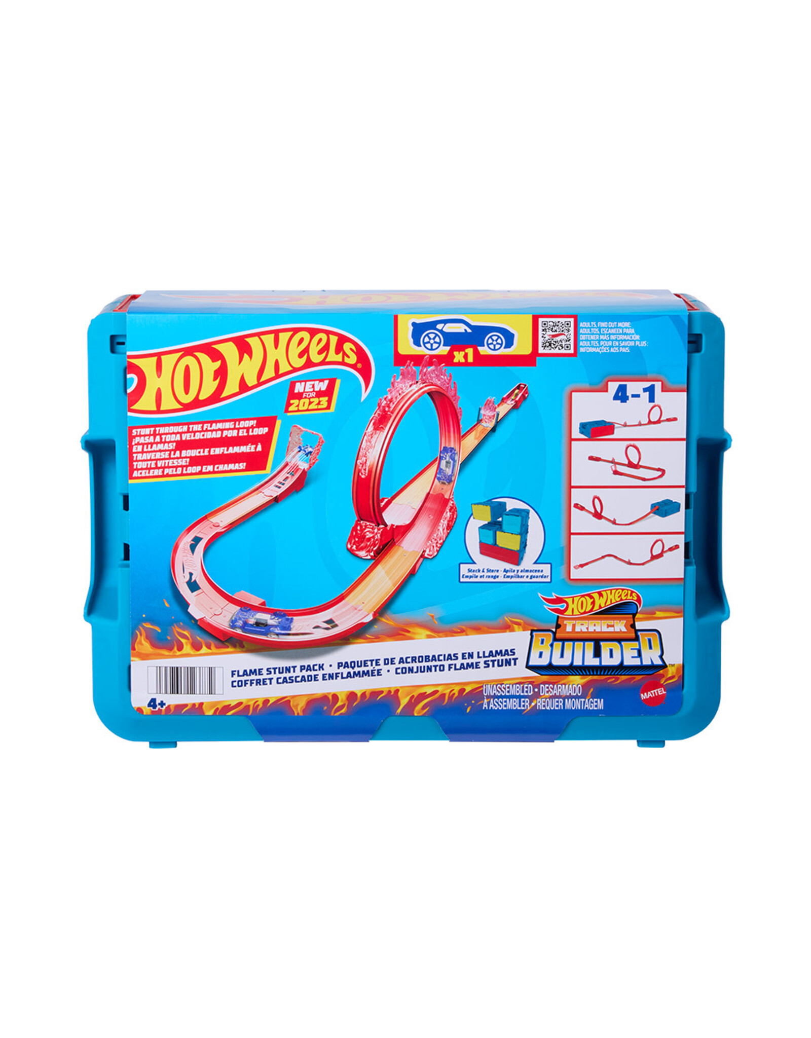 Mattel Hot Wheels Track Builder - Flame Stunt Pack