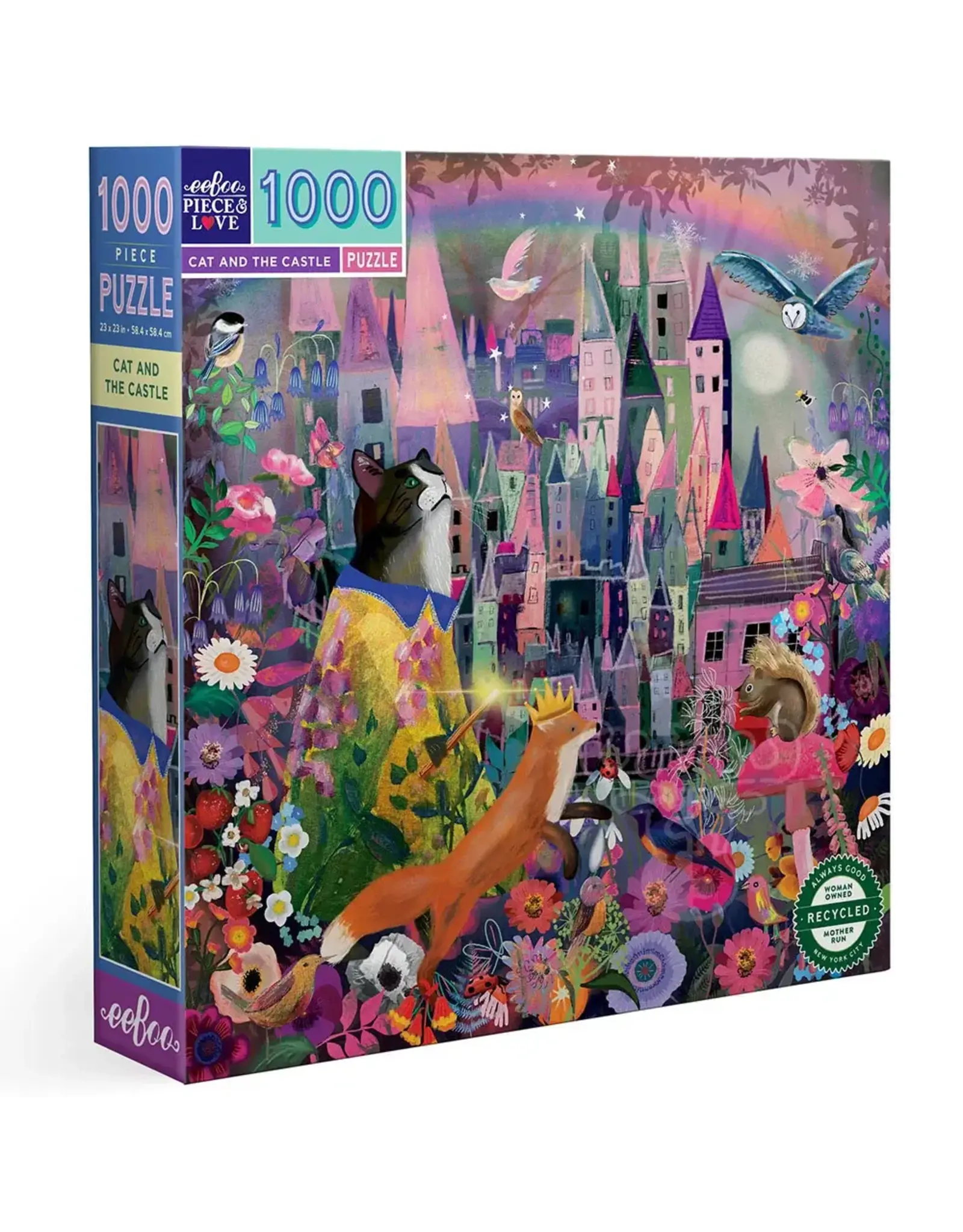 eeBoo Cat and the Castle 1000pc