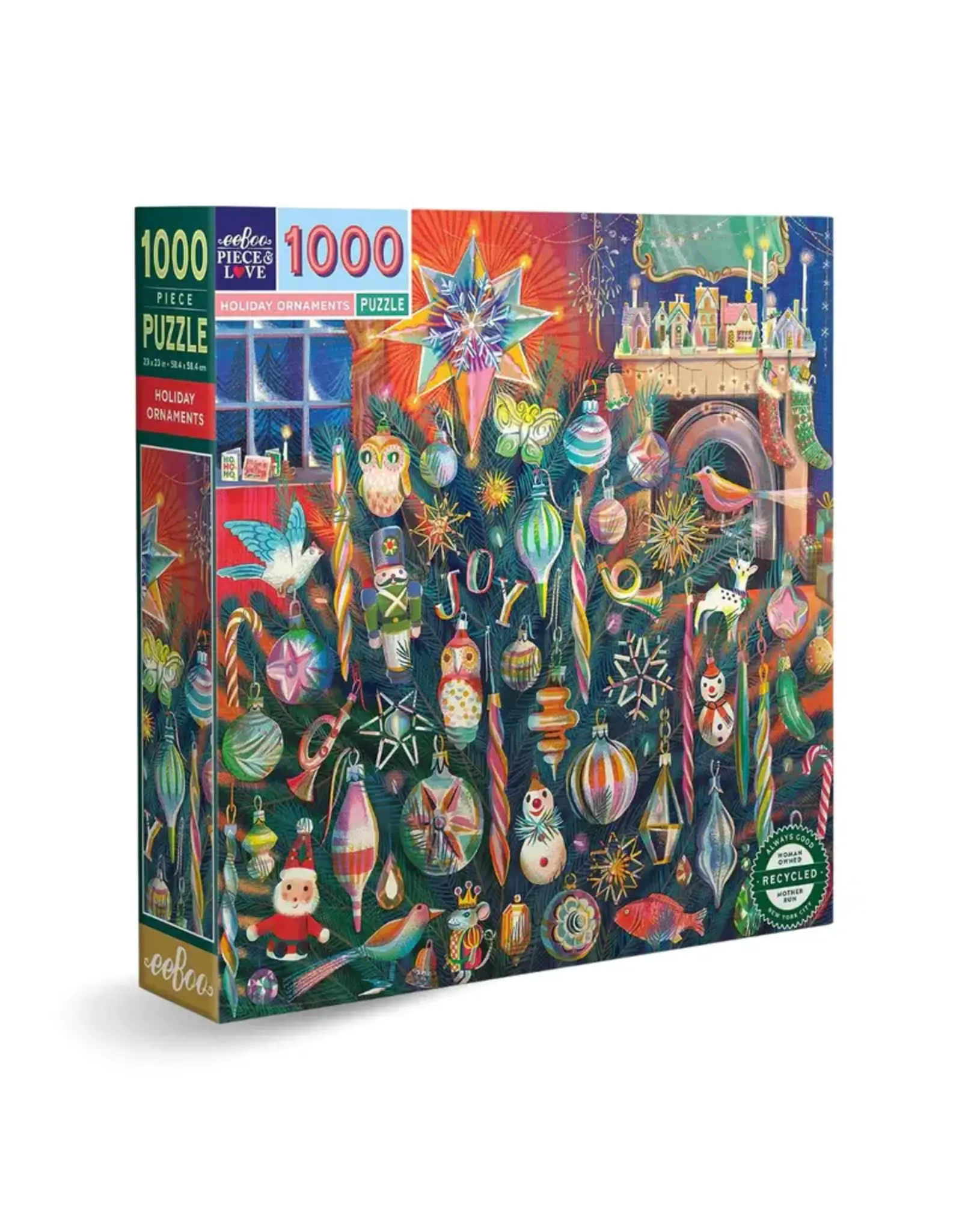 eeBoo Holiday Ornaments 1000pc
