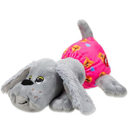 Pound Puppies Newborns - Grey Puppy with Pink Diaper