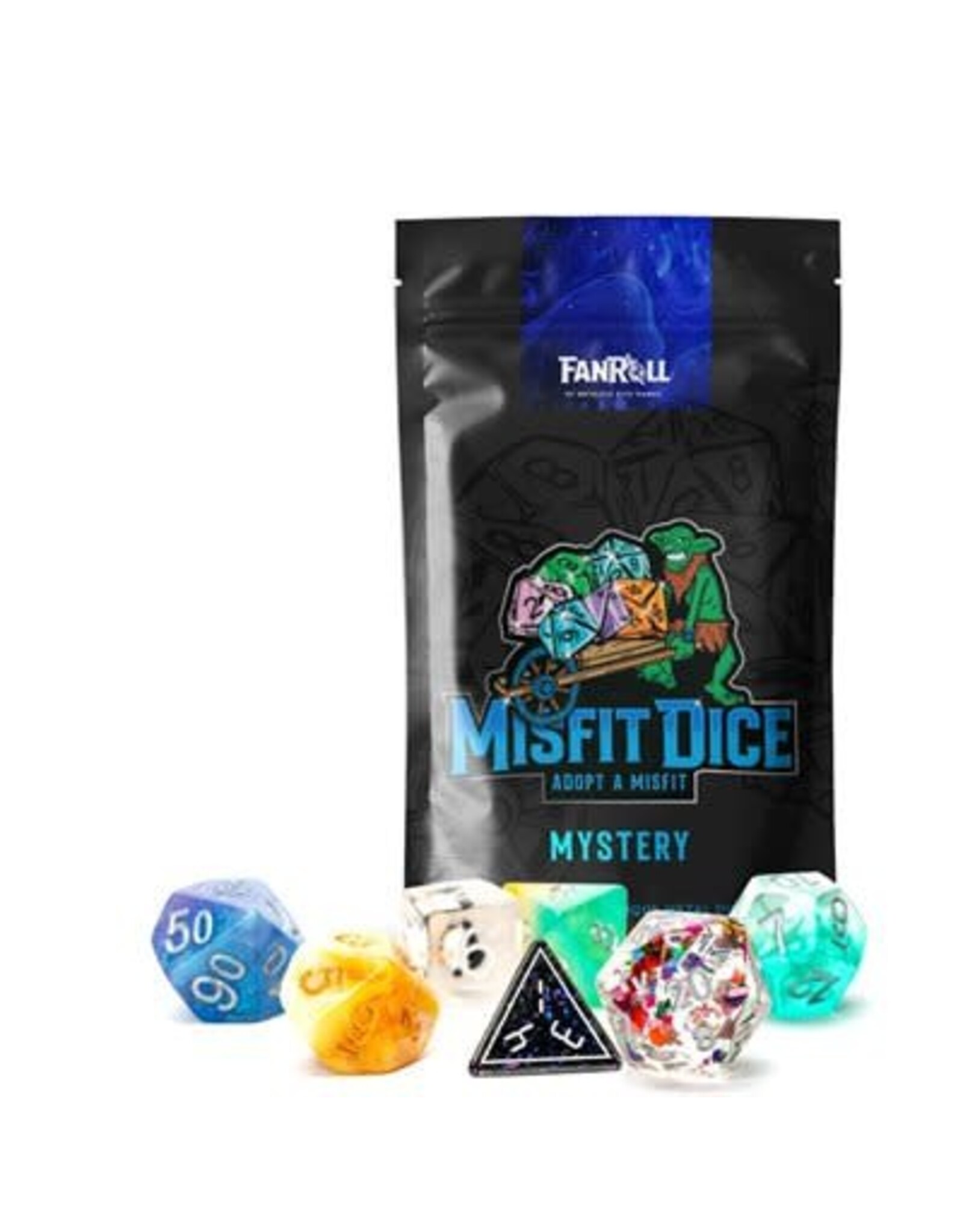 Dice: Mystery Misfit 7pc Set: 16mm Resin