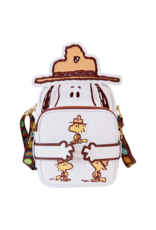 Loungefly Peanuts 50th Anniversary Snoopy's Beagle Scouts Crossbuddies Cosplay Crossbody Bag with Coin Bag
