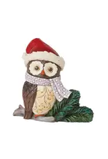 Jim Shore Mini Owl with Santa Hat Figure