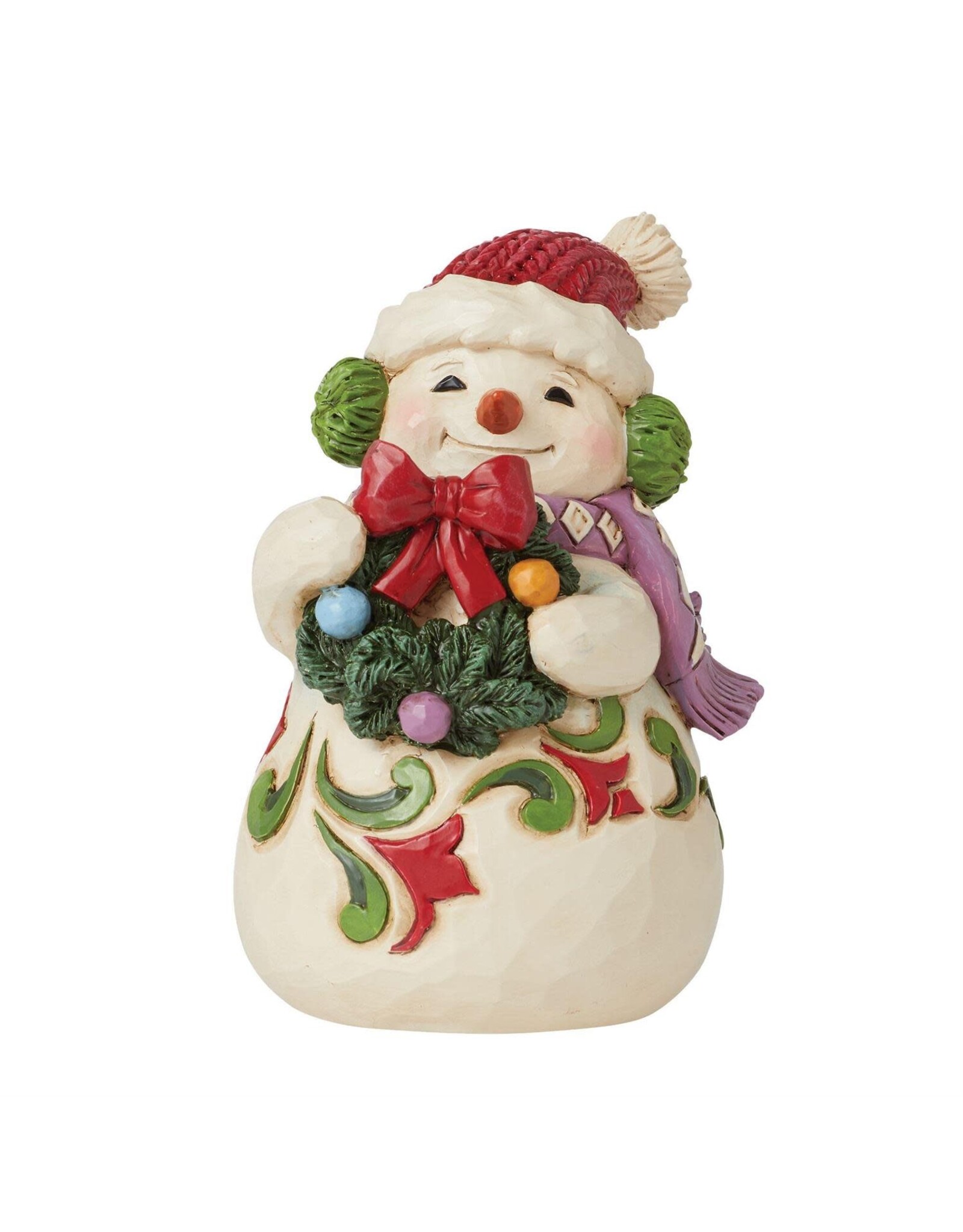 Jim Shore Mini Snowman Earmuffs Figure