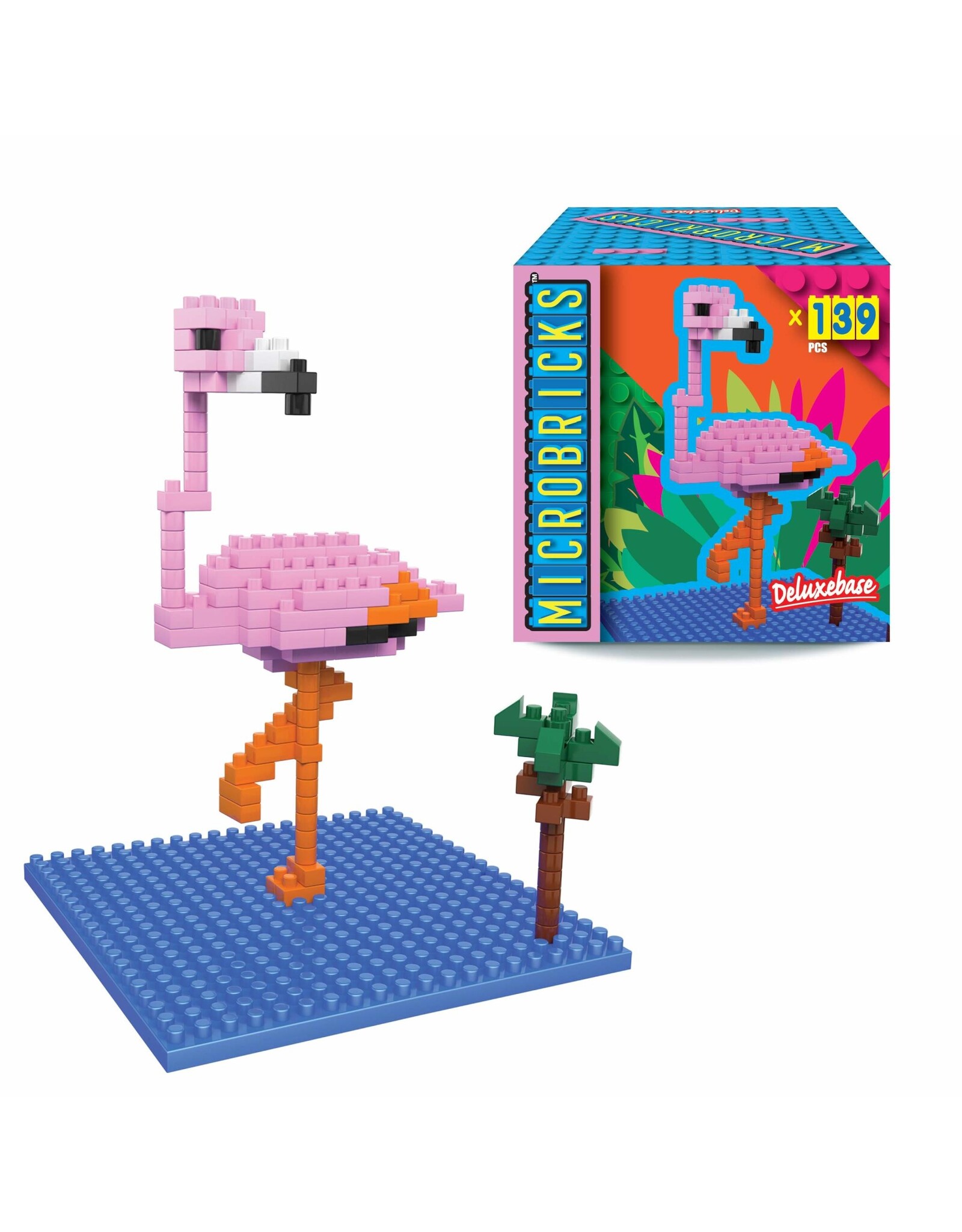 Deluxebase Microbricks - Flamingo