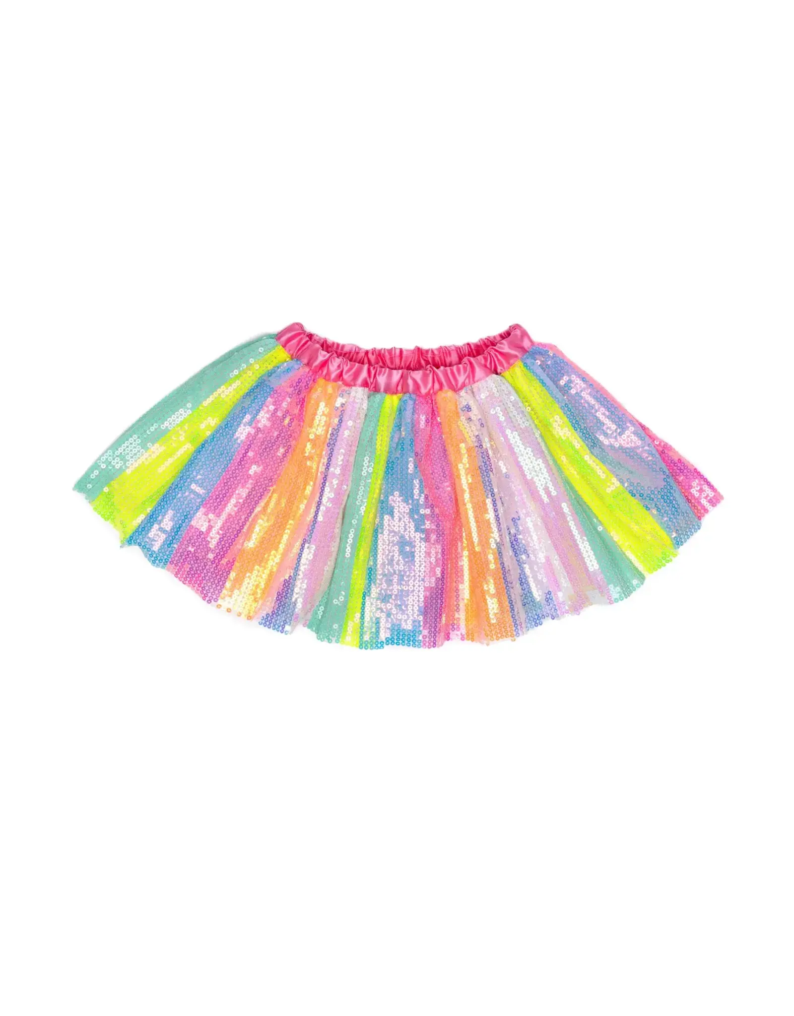 Great Pretenders Stripy Sequins Skirt, Size 4/6