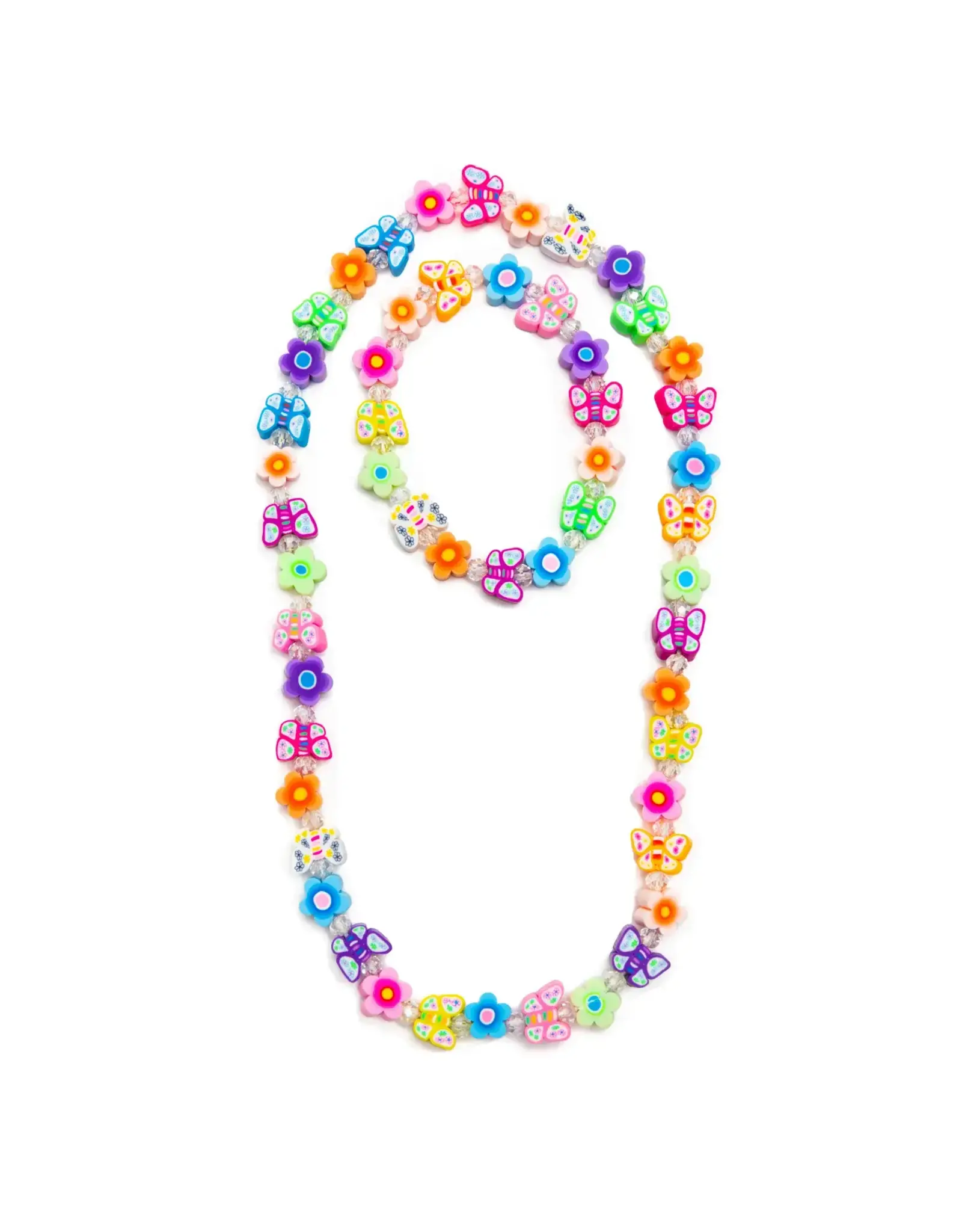 Great Pretenders Flutter Flowers Necklace & Bracelet Set
