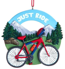 Ganz Biking Just Ride Ornament