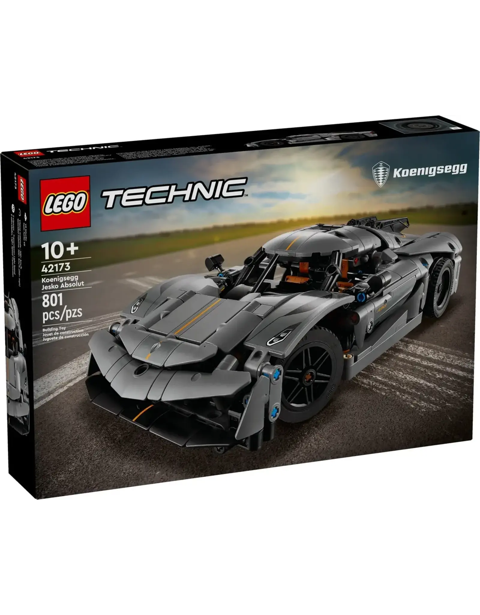 Lego Koenigsegg Jesko Absolut Grey Hypercar