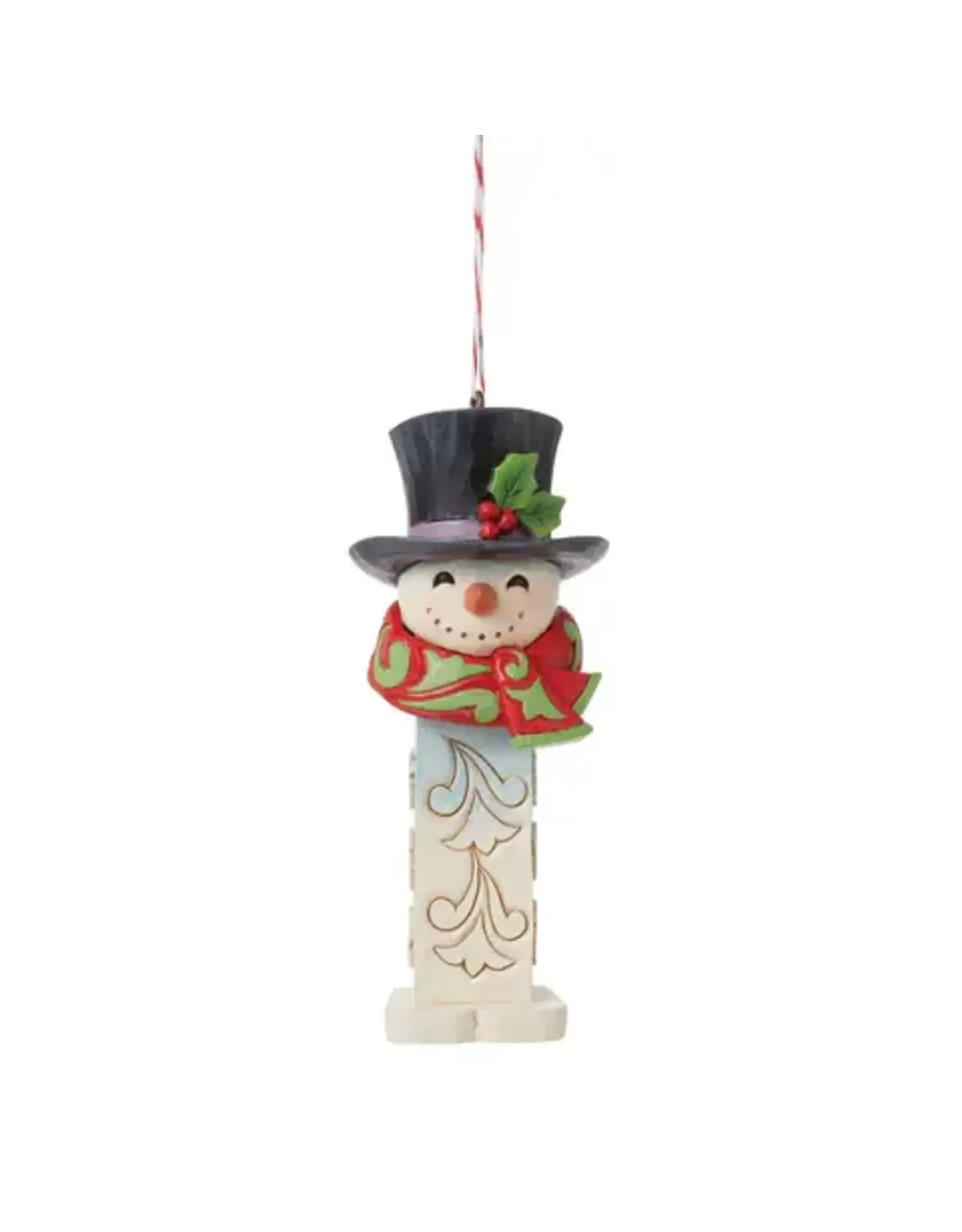 Jim Shore Snowman PEZ Dispenser Ornament