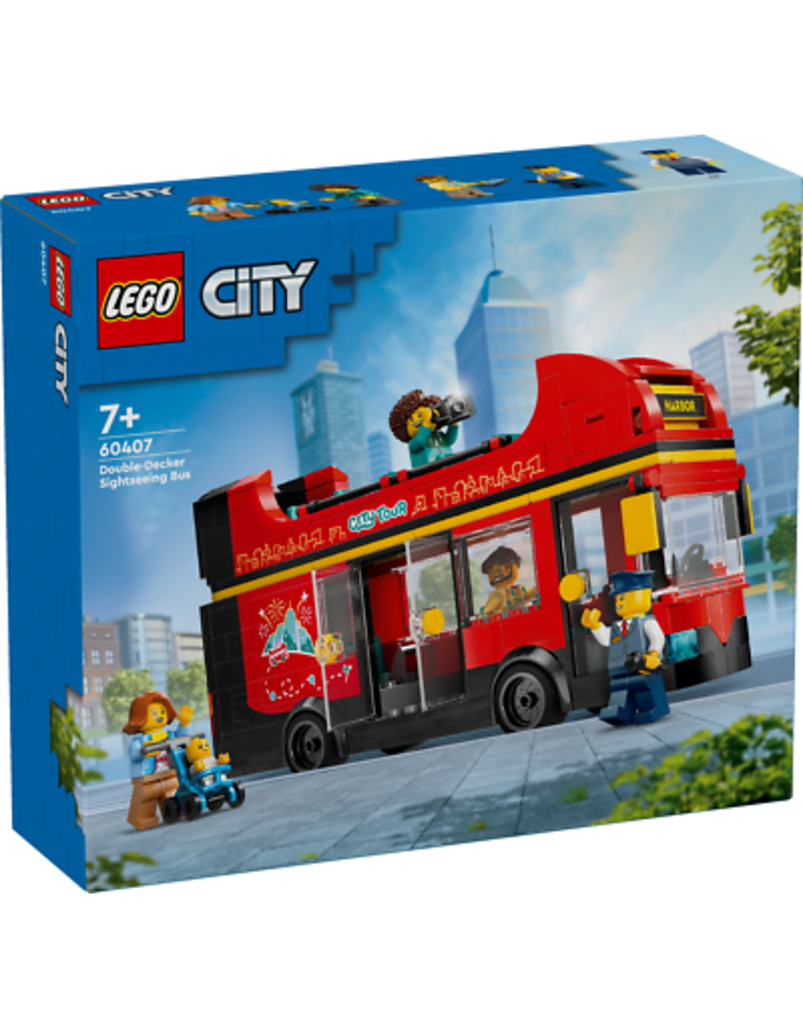 Lego Red Double-Decker Sightseeing Bus