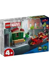 Lego Iron Man with Bike and The Hulk