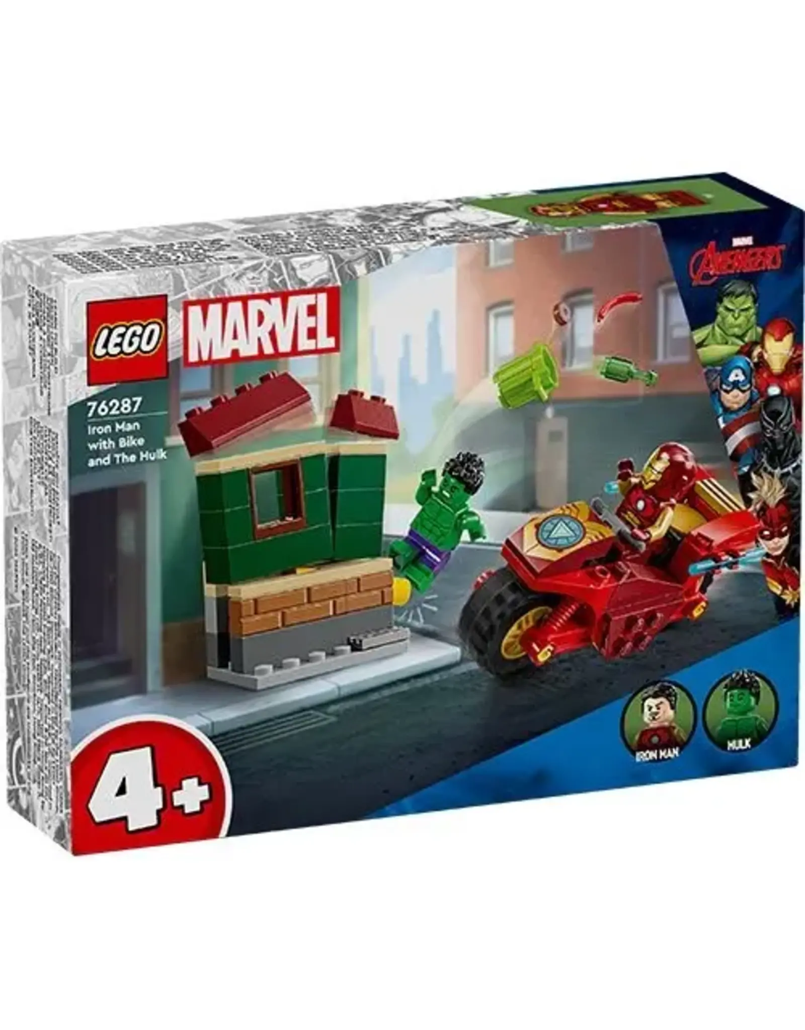 Lego Iron Man with Bike and The Hulk