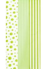 Dots And Stripes Mix-Lime Tissue Paper