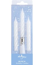 Design Design Musical-White Birthday Candles