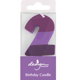 Design Design #2 Color Block Birthday Candle