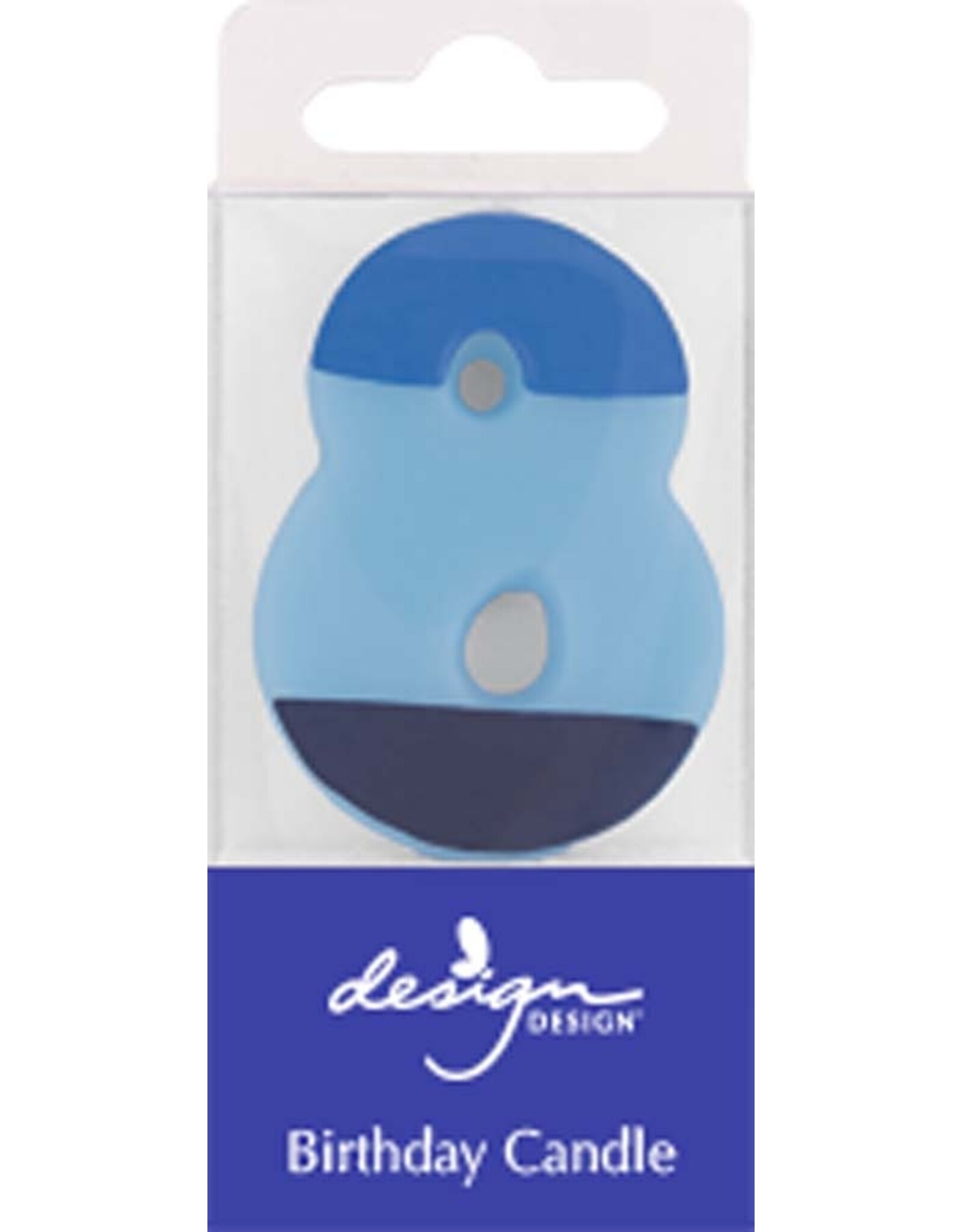 #8 Color Block Birthday Candle