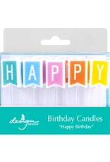 Design Design Soft Bright Birthday Flags Birthday Candles