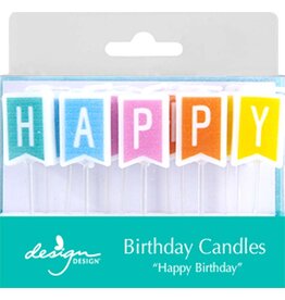Design Design Soft Bright Birthday Flags Birthday Candles