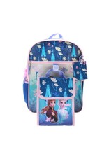 Bioworld Disney Frozen Anna and Elsa Kids 16" Backpack and Lunch Bag 5 Piece Set