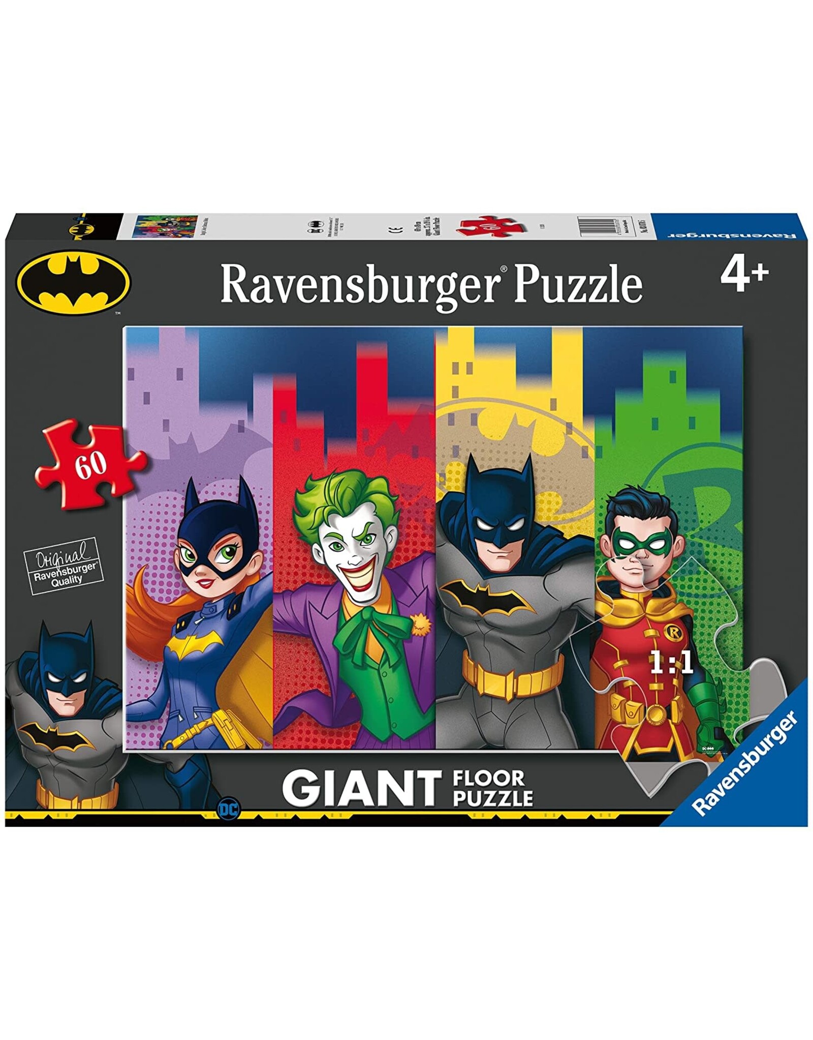 Ravensburger Batman: Batgirl, Joker, Batman & Robin 60pc Floor Puzzle