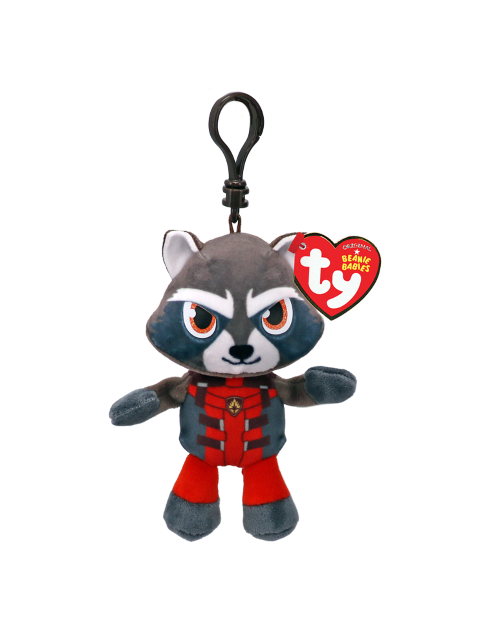 Ty Beanie Babies Clip - Rocket Raccoon