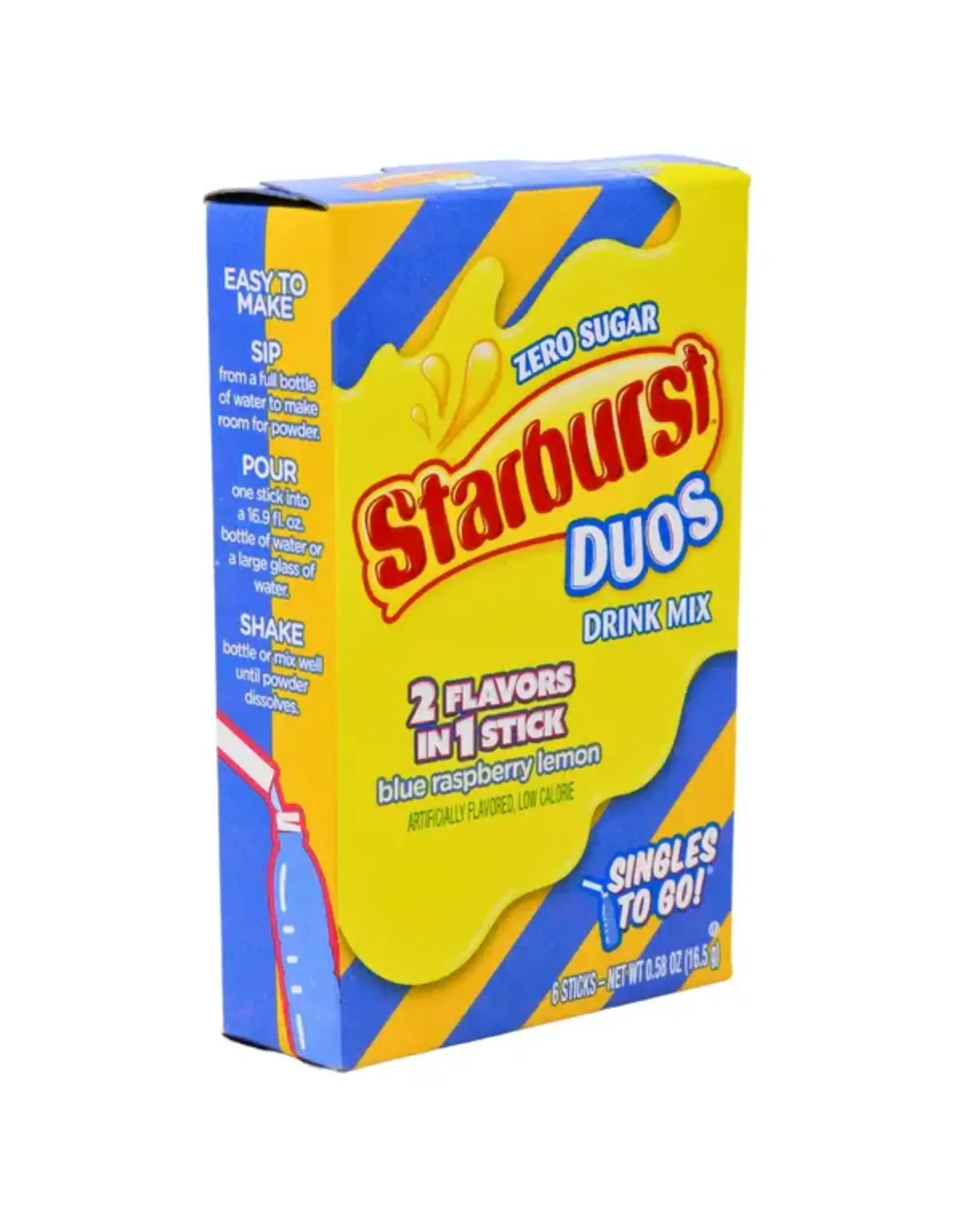 Starburst Singles To Go Duos Blue Raspberry Lemon