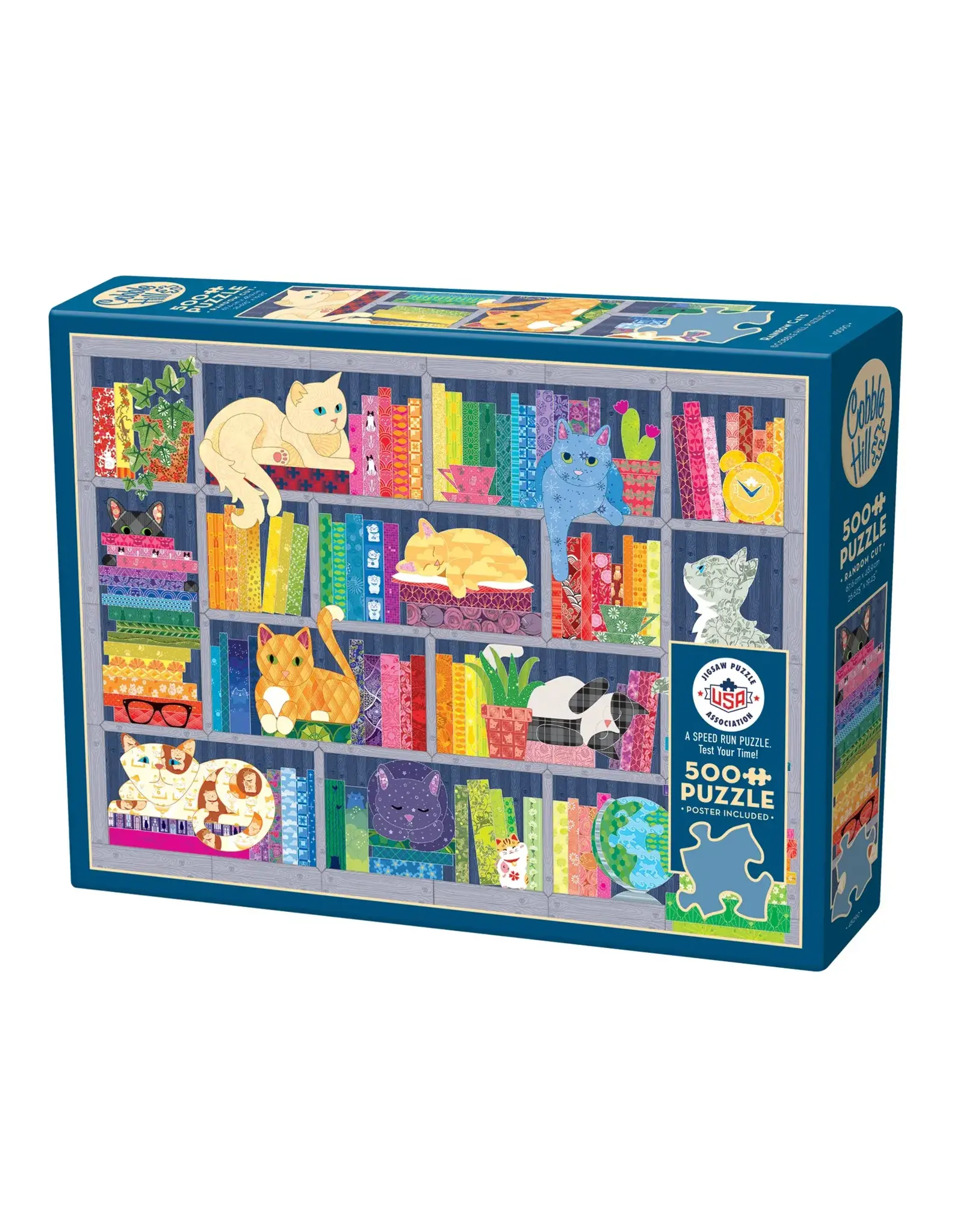Cobble Hill Rainbow Cats 500pc
