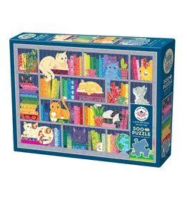 Cobble Hill Rainbow Cats 500pc
