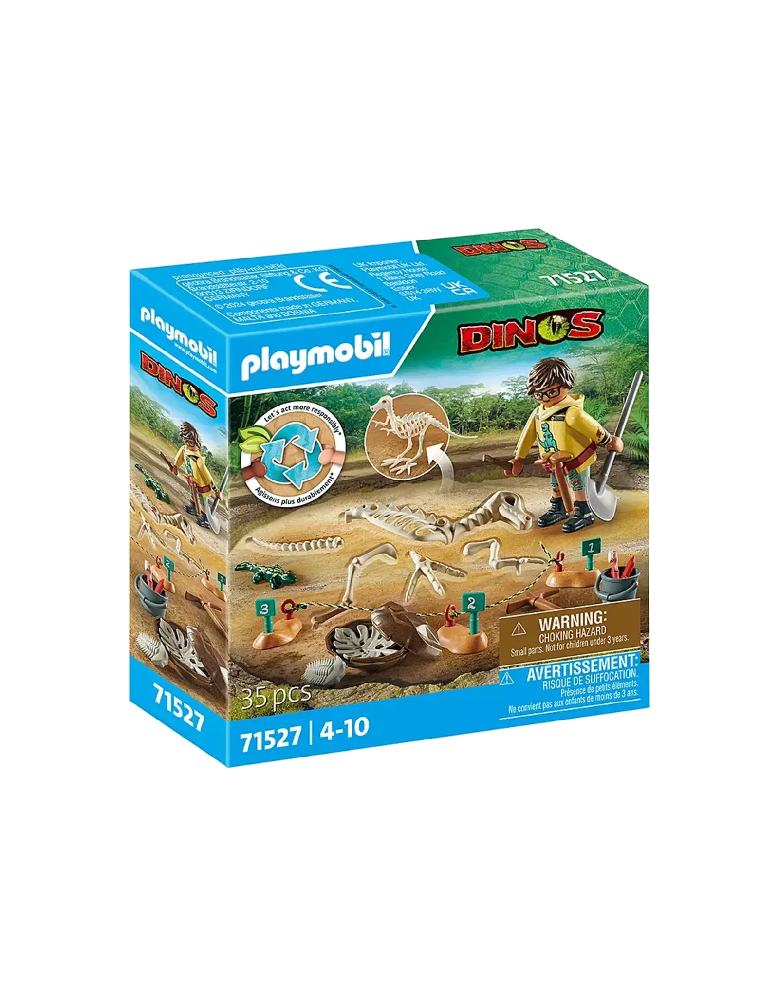 Playmobil Archaeological Dig with Dinosaur Skeleton