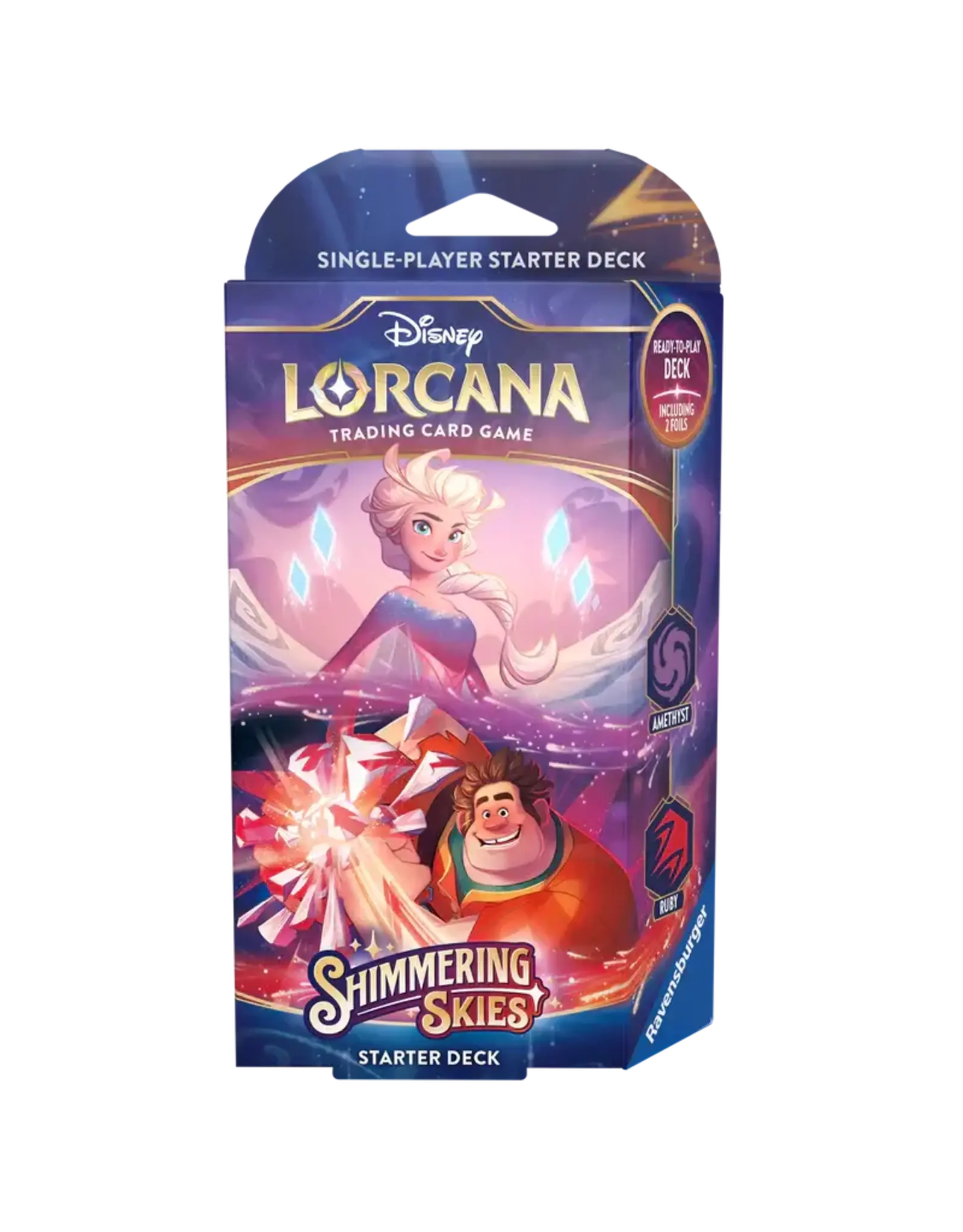 Ravensburger Disney Lorcana: Shimmering Skies Starter Deck - Amethyst & Ruby
