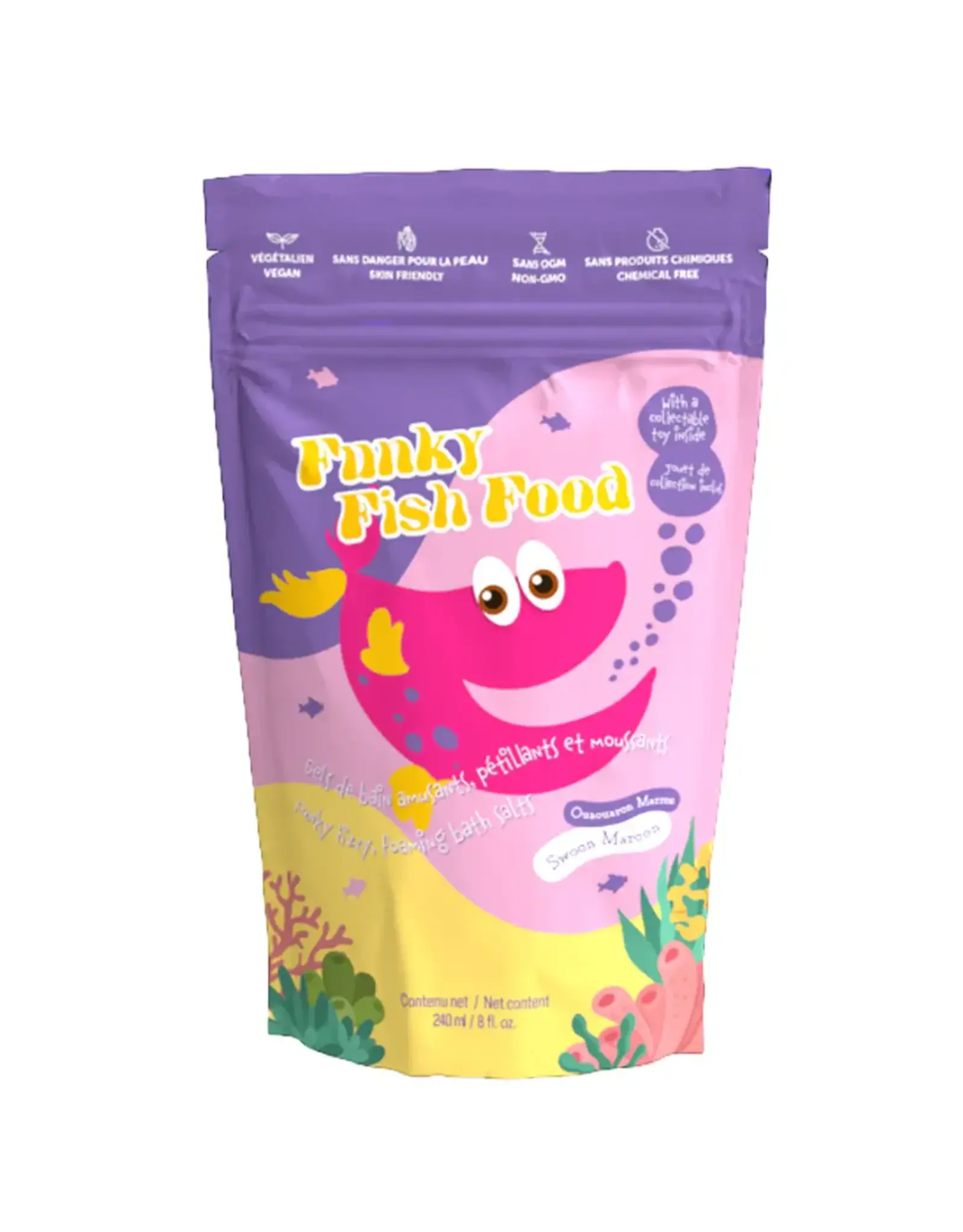 Loot Toys Funky Fish Food - Swoon Maroon