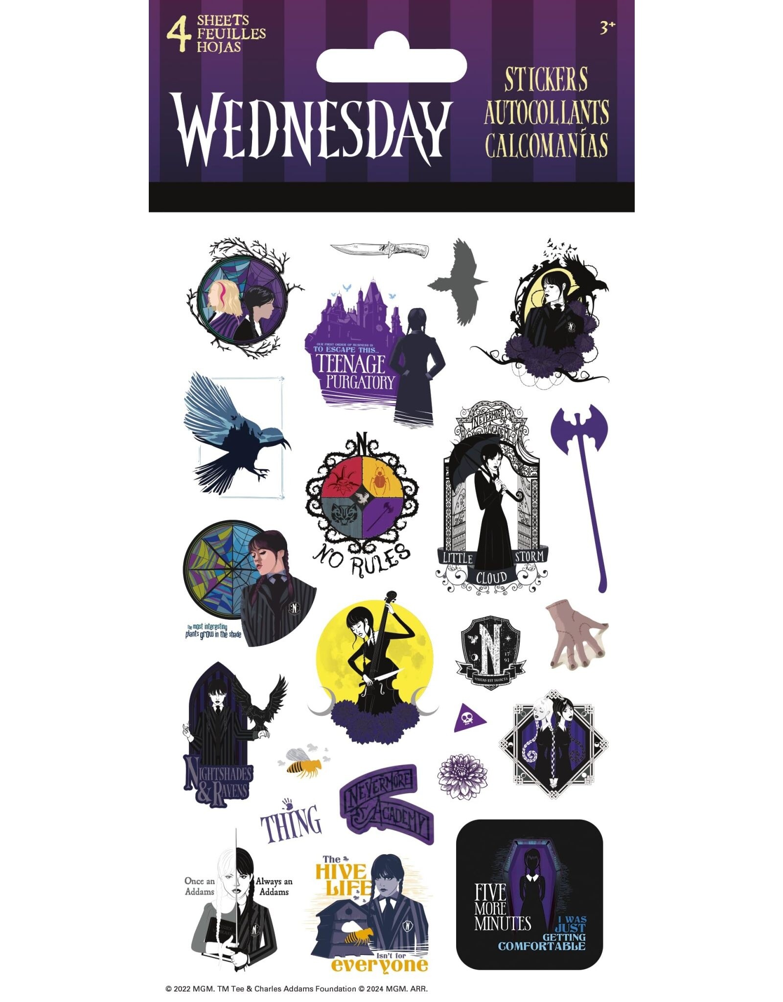 Wednesday Season 1 Stickers