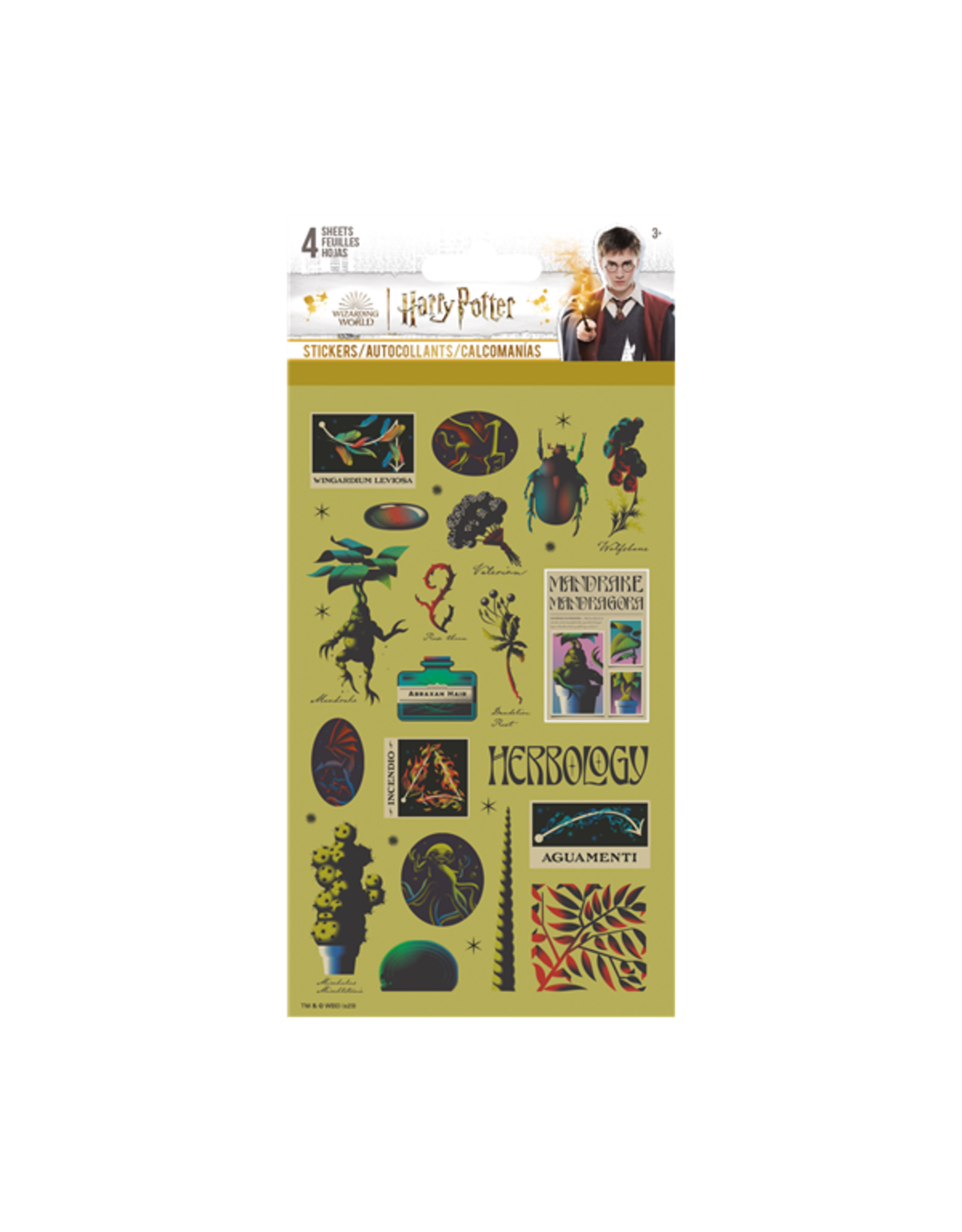 Harry Potter Herbology Potions and Spells Stickers