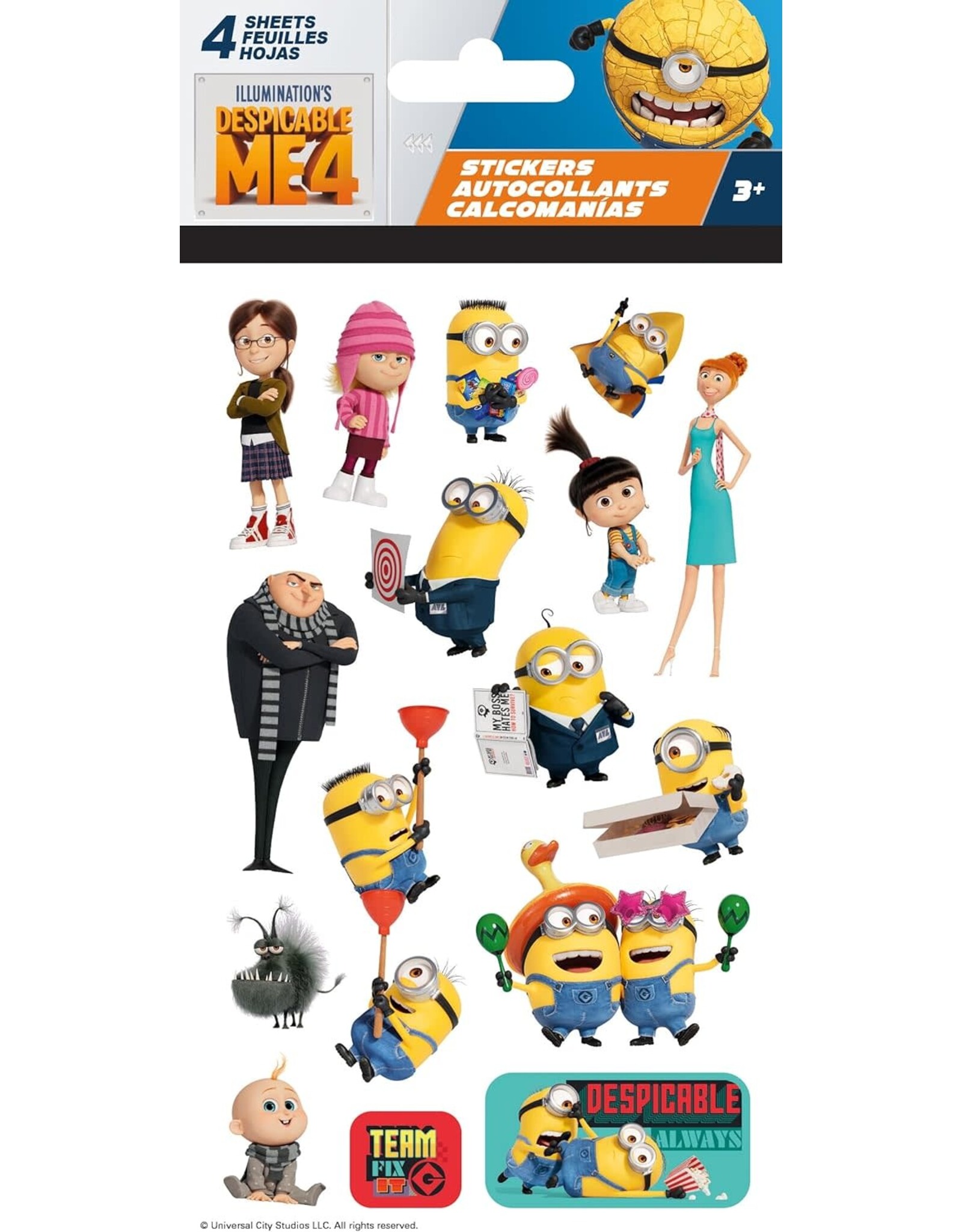 Illumination Despicable Me 4 Stickers