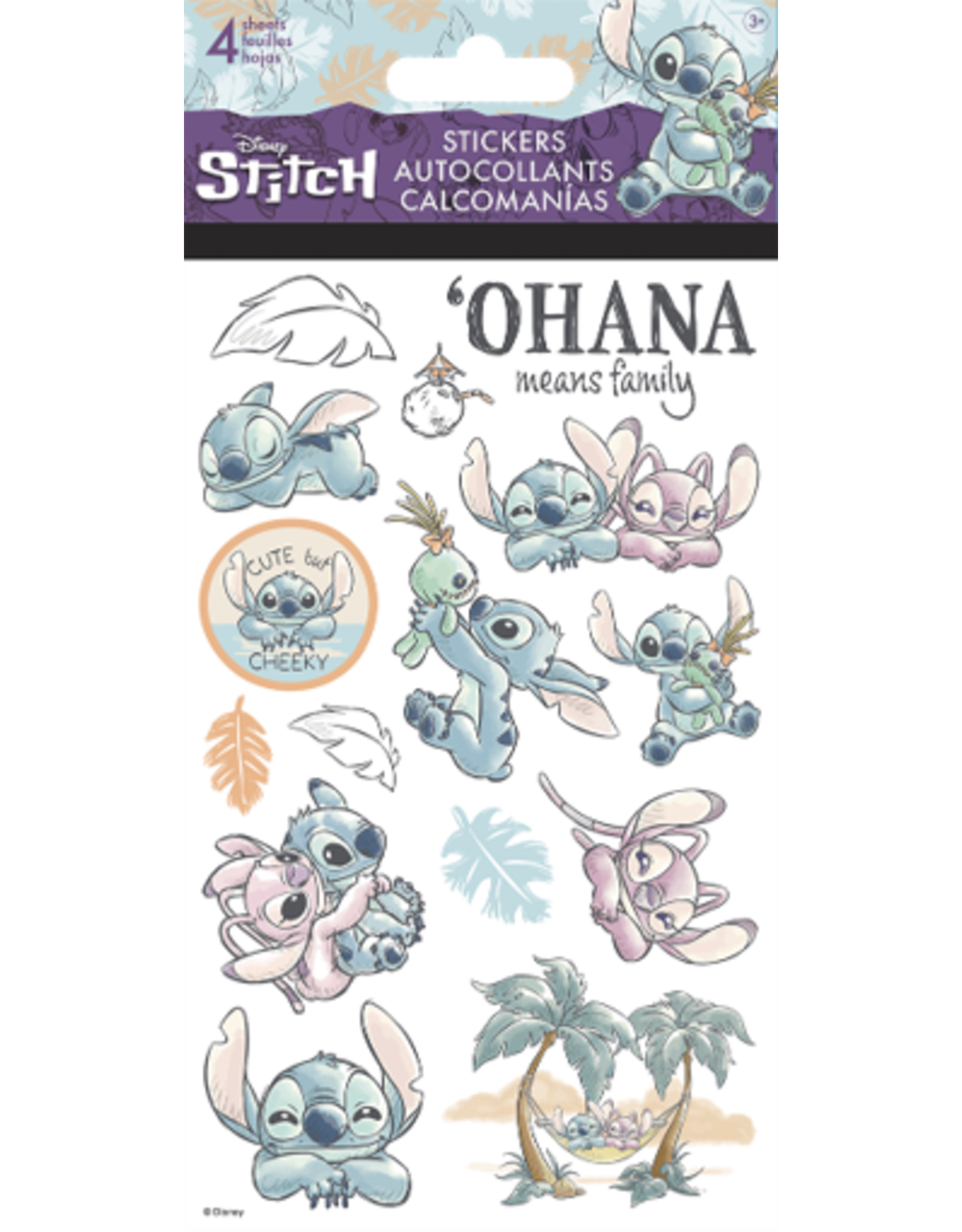 Sandylion Disney Sketchbook Stitch Stickers