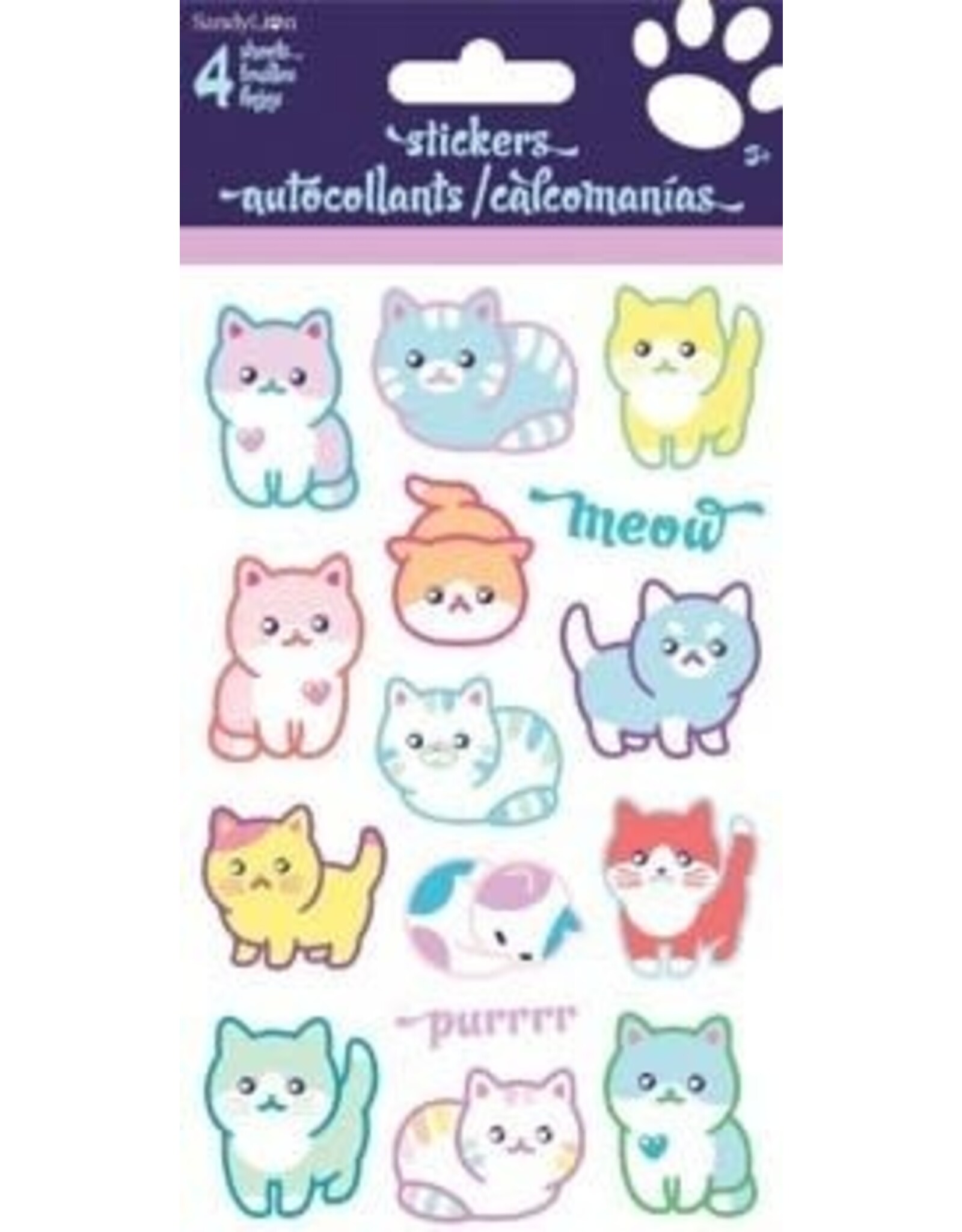 Chibi Animals - Cats Stickers