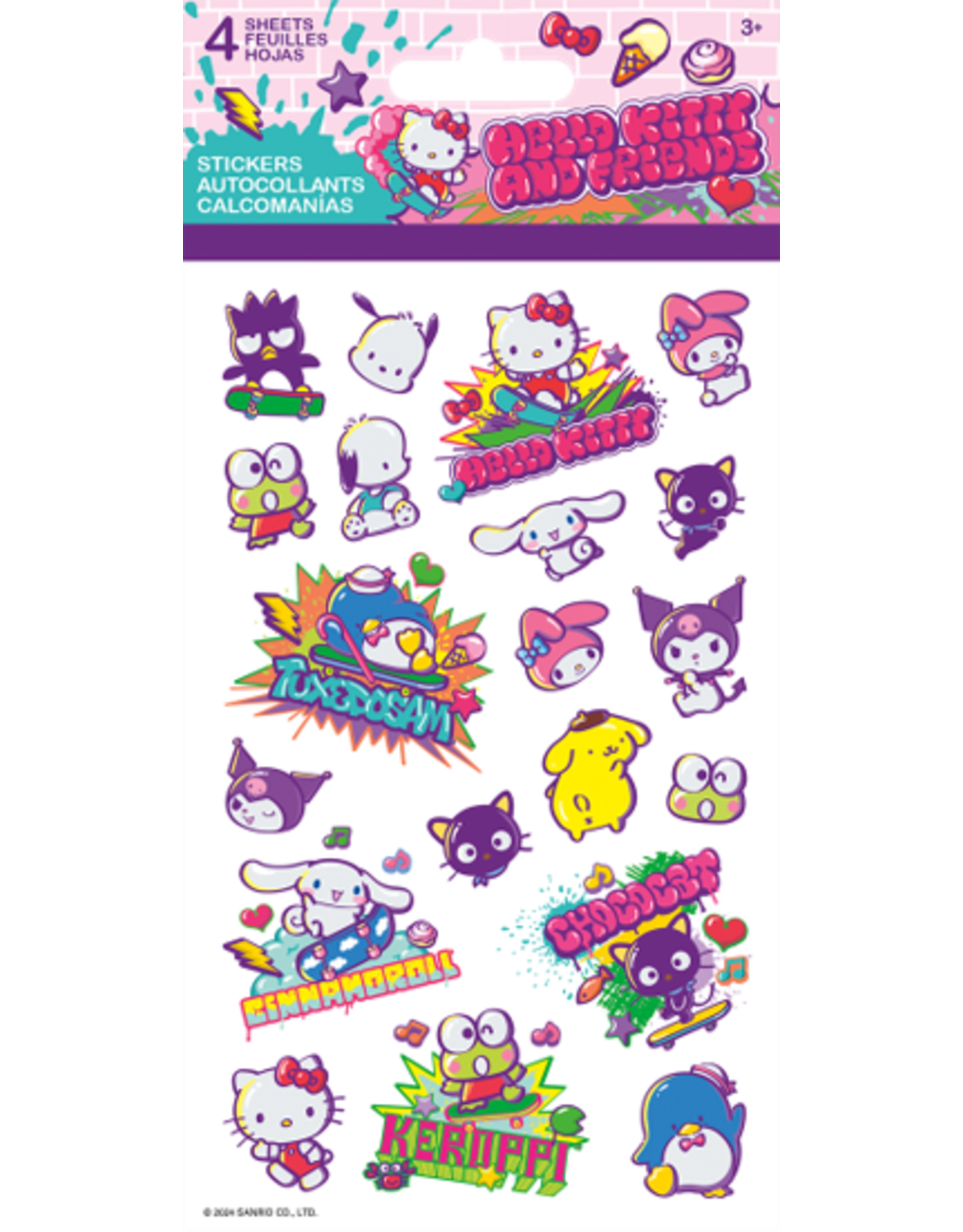 Sandylion Hello Kitty & Friends Tokyo Skate Stickers