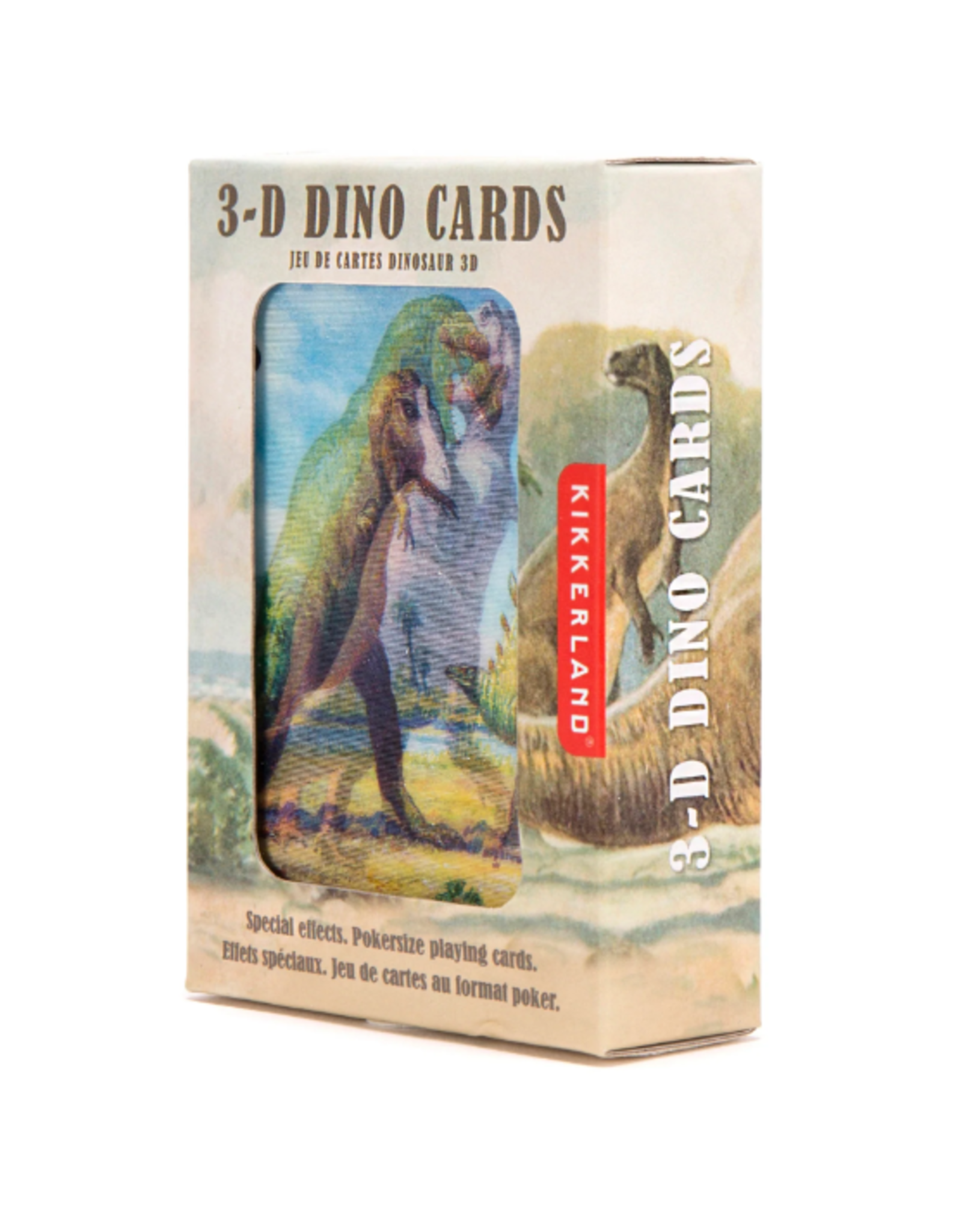 Kikkerland 3-D Dinosaur Cards