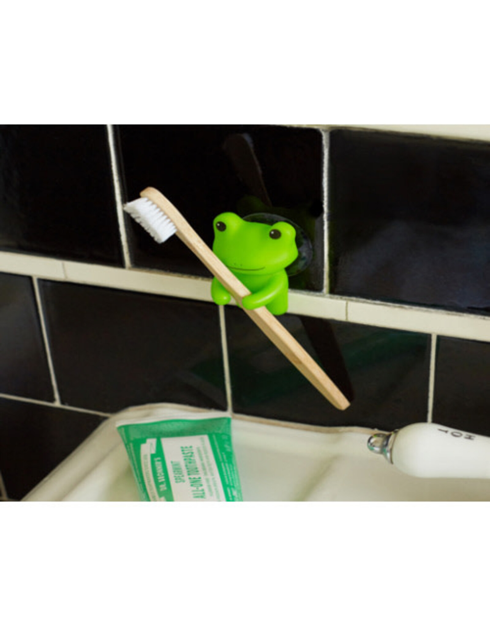 Kikkerland FROG TOOTHBRUSH HOLDER