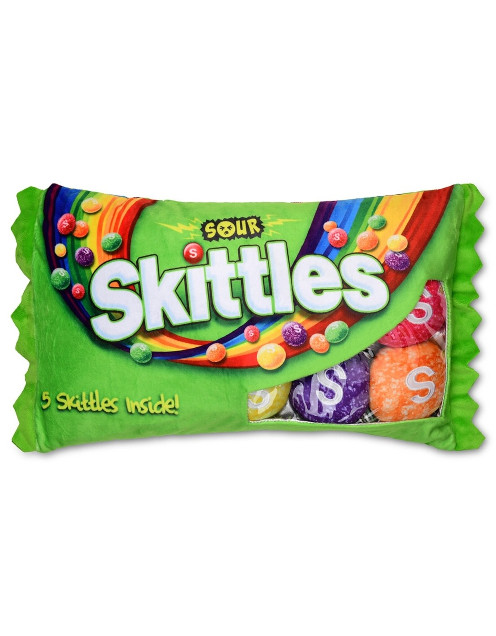 Sour Skittles Packaging Fleece Plush