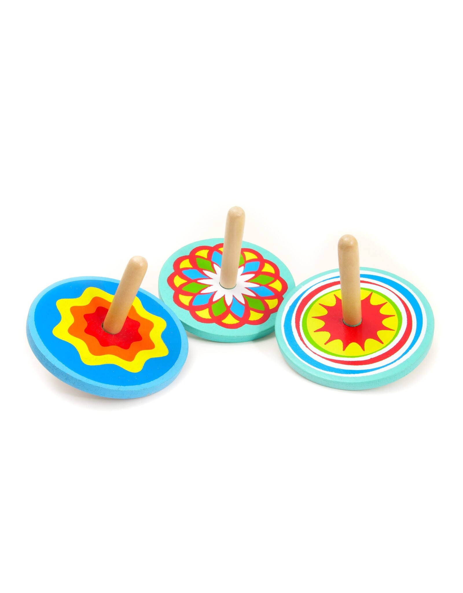 Mini Wooden Spinning Tops