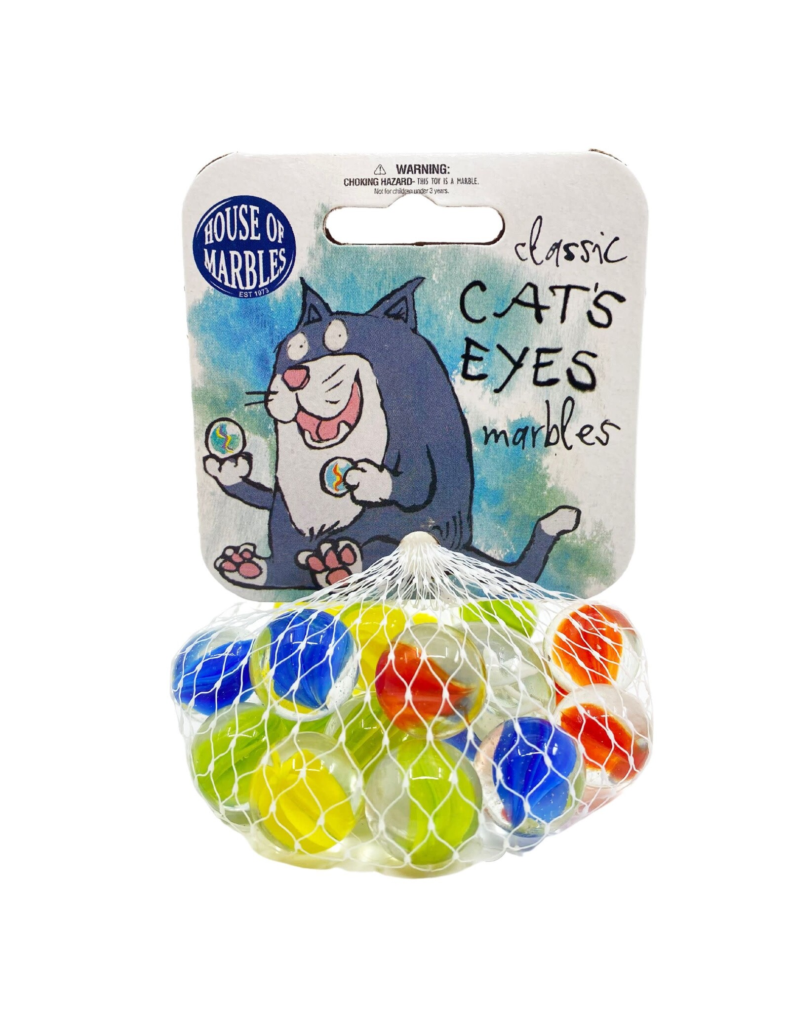 House of Marbles Cat's Eyes Net Bag of Marbles