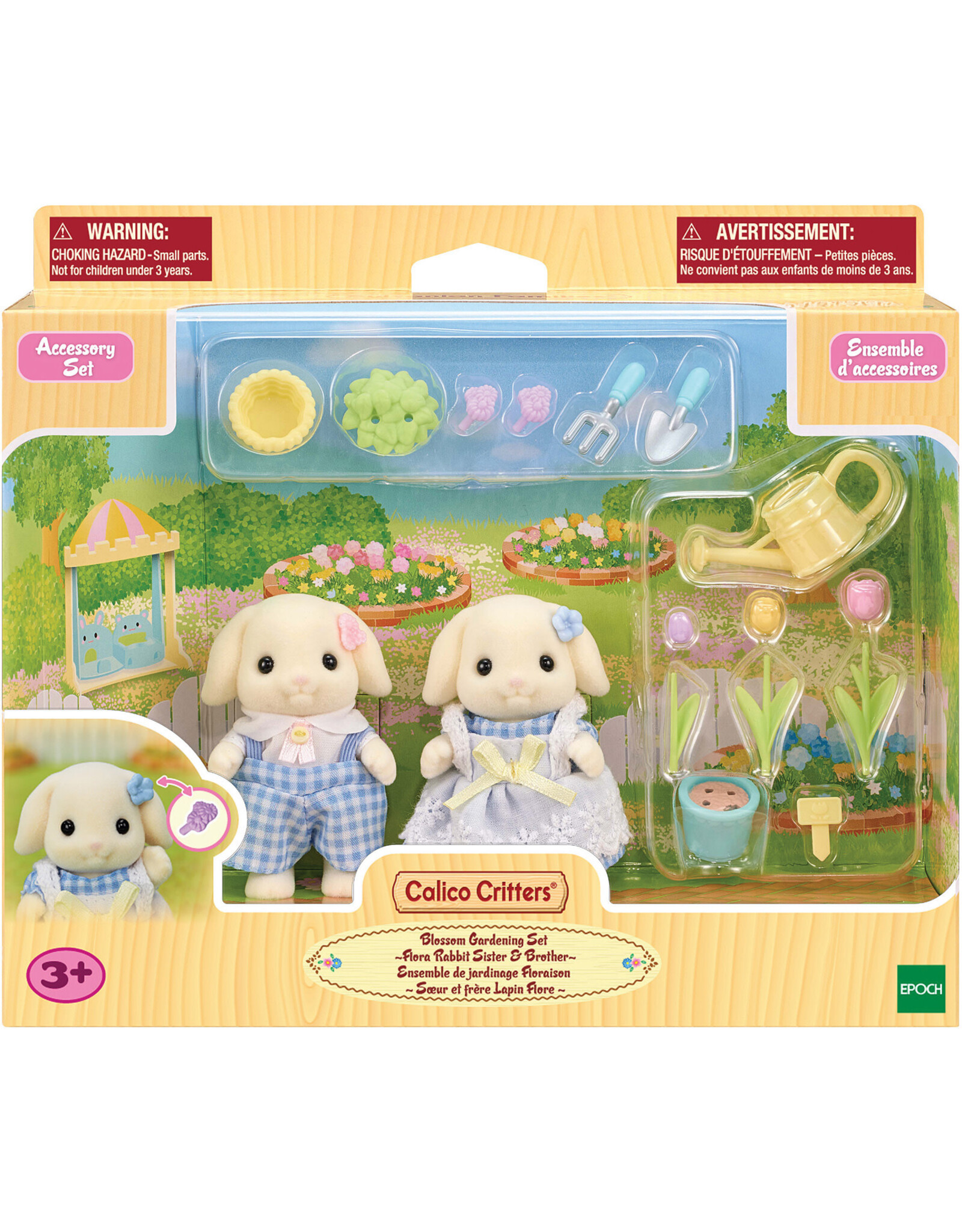 Calico Critters Calico Critters Blossom Gardening Set - Flora Rabbit Sister & Brother