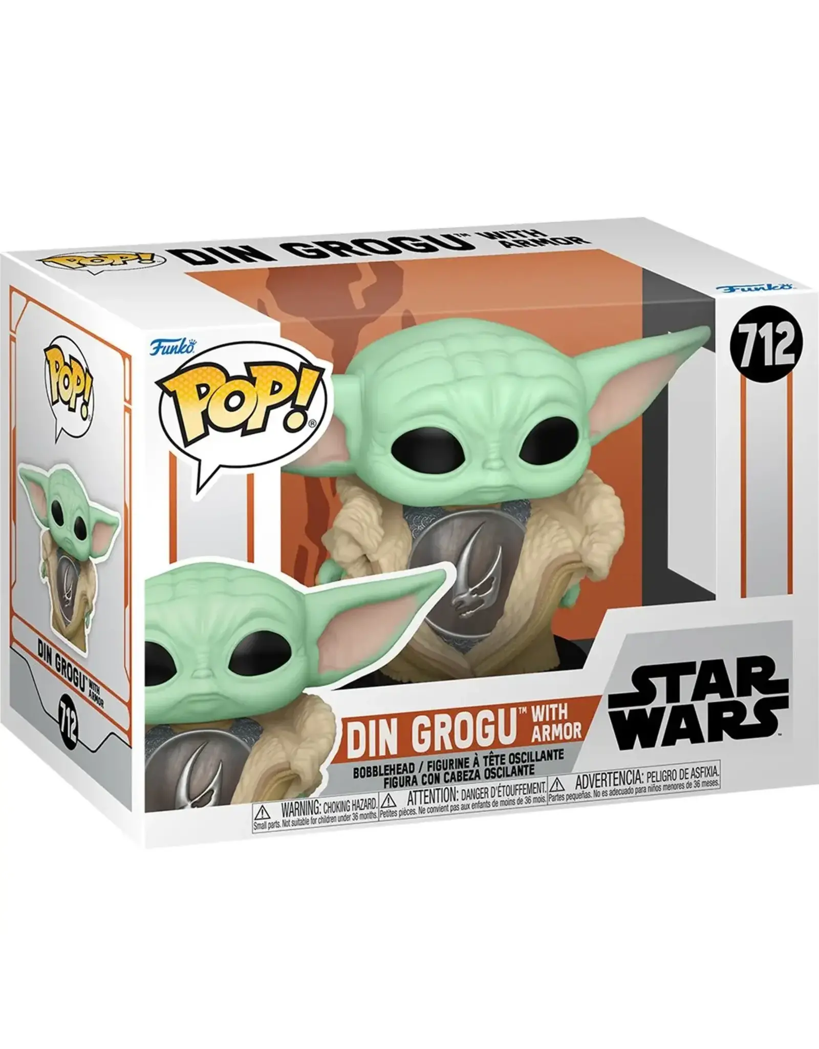 Funko Pop Vinyl Star Wars: The Mandalorian Din Grogu with Armor