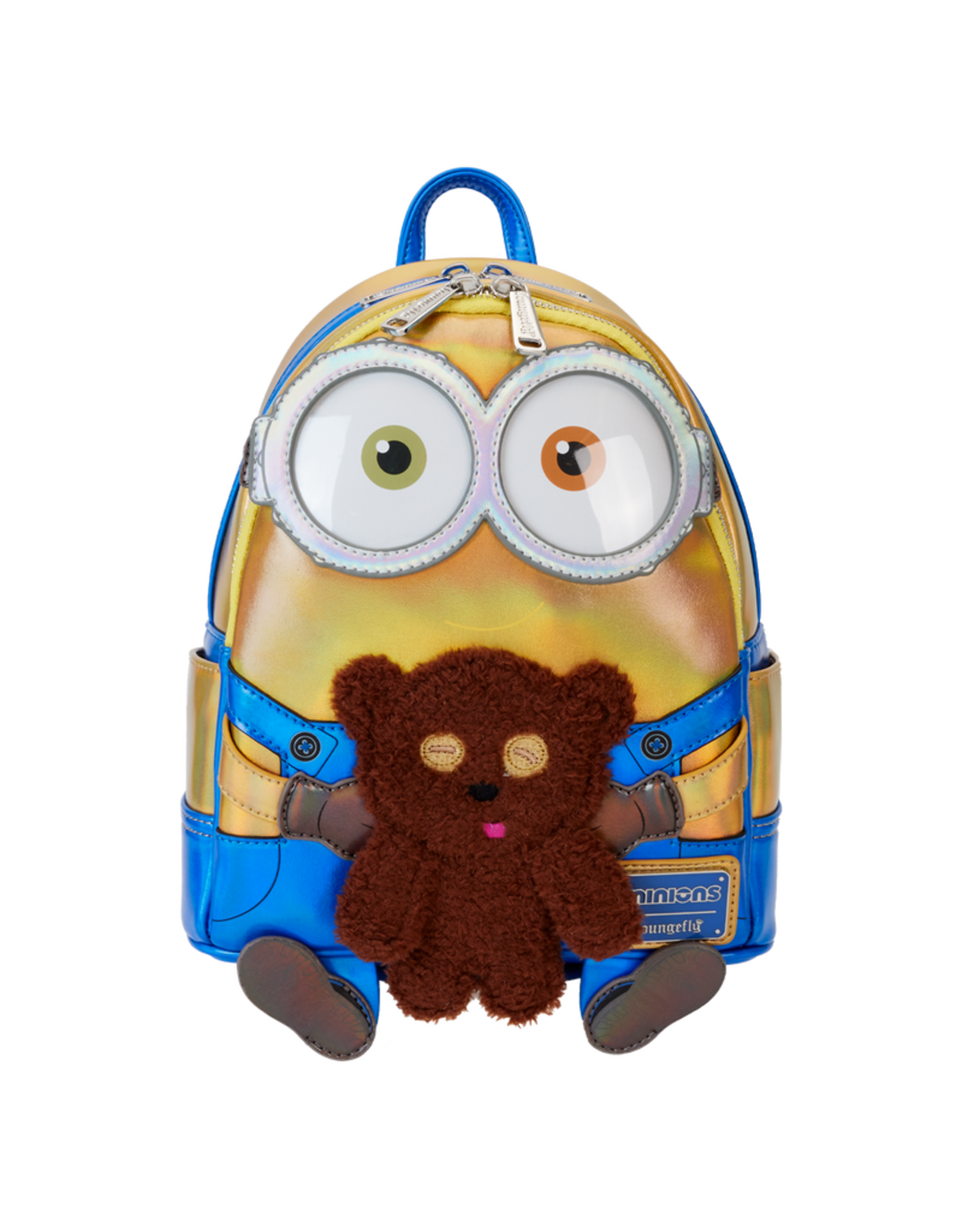 Loungefly Despicable Me Minions Bob Iridescent Cosplay Mini Backpack