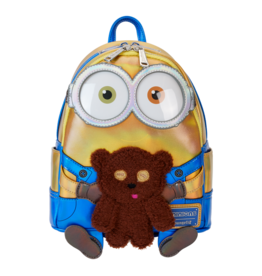 Loungefly Despicable Me Minions Bob Iridescent Cosplay Mini Backpack