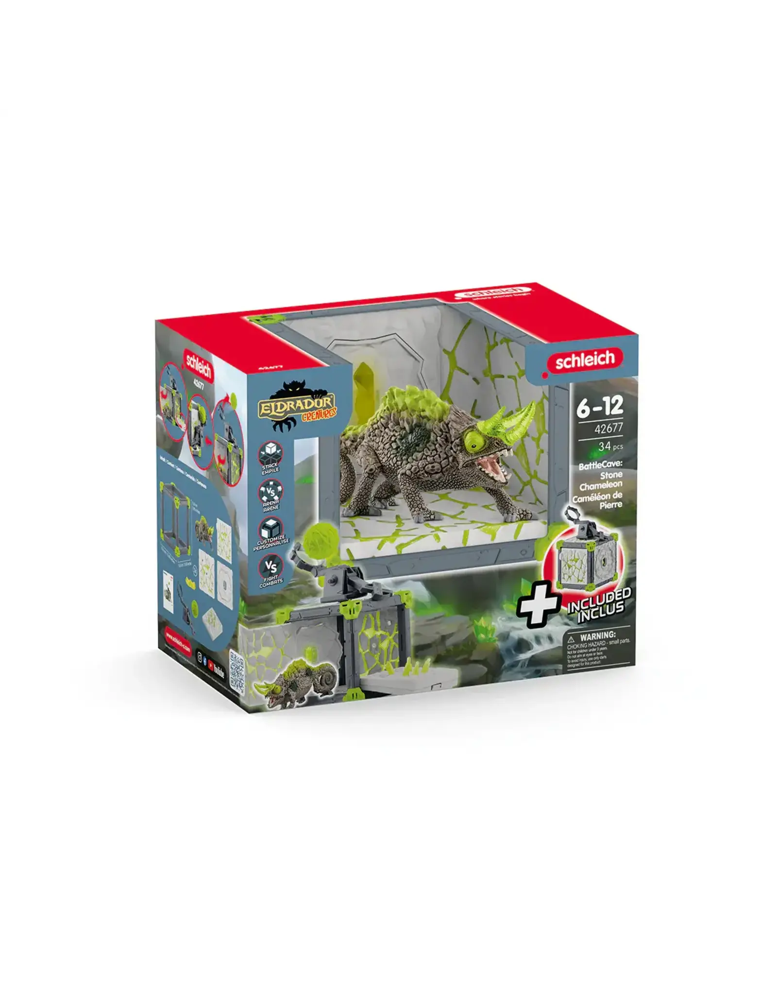 Schleich Eldrador Creatures - BattleCave Stone Chameleon