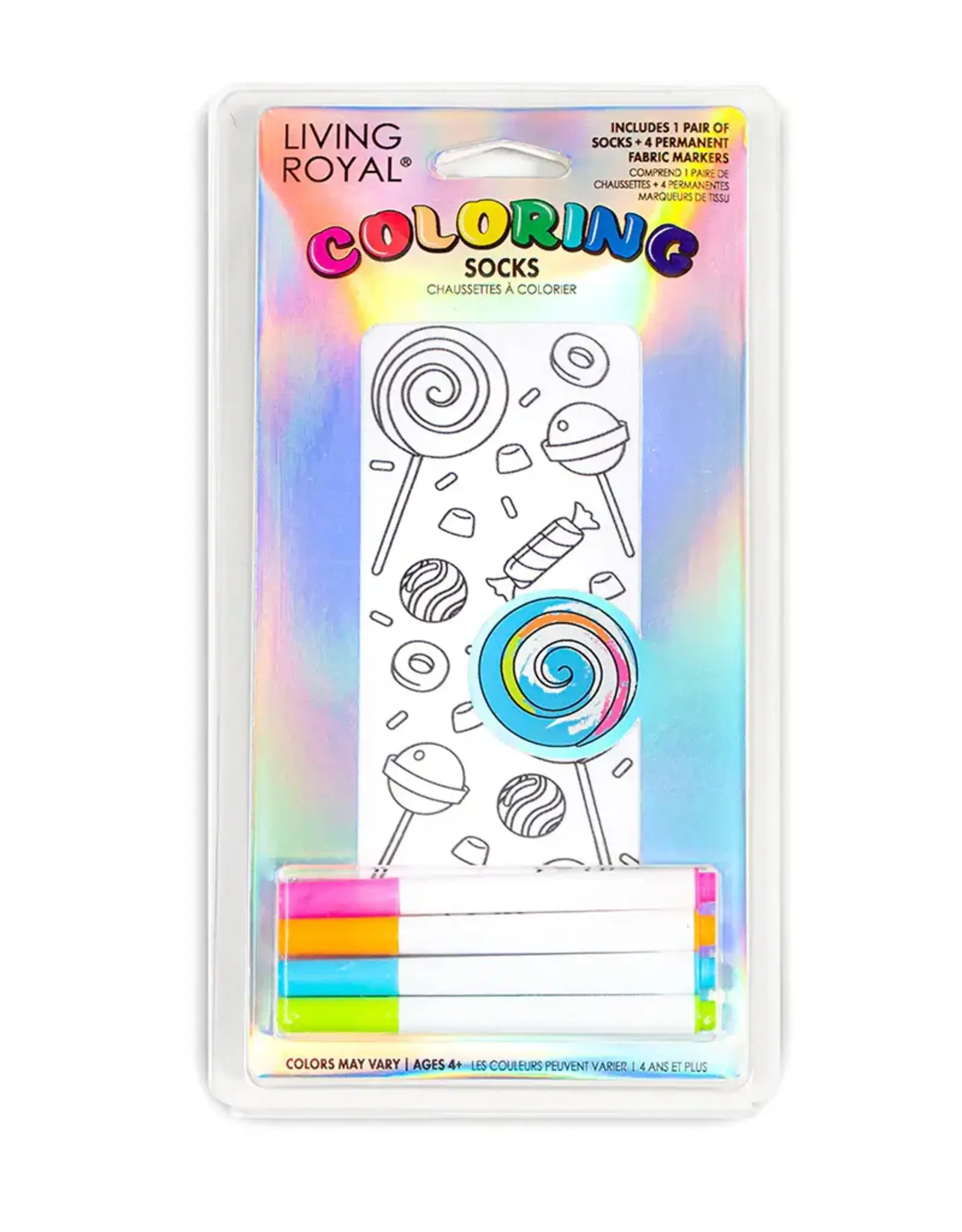 Living Royal Candy Explosion Colouring Socks